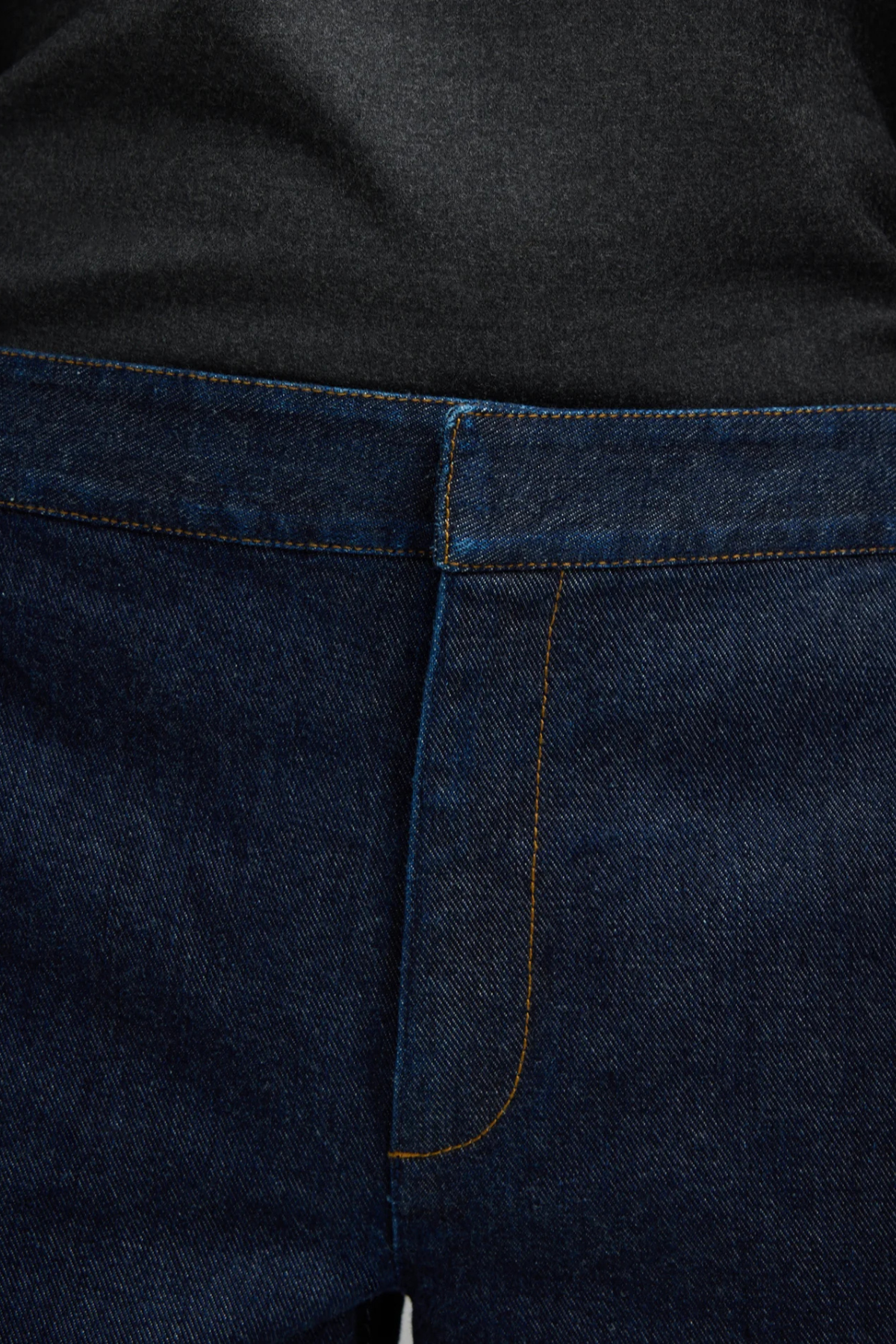 Tibi Indigo Denim Pat Trouser Jean - Dark Denim