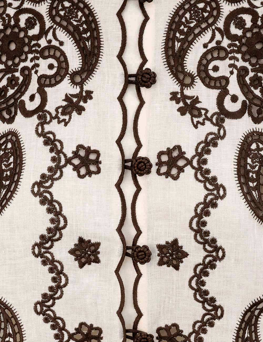 Zimmermann Ascension Embroidered Shirt