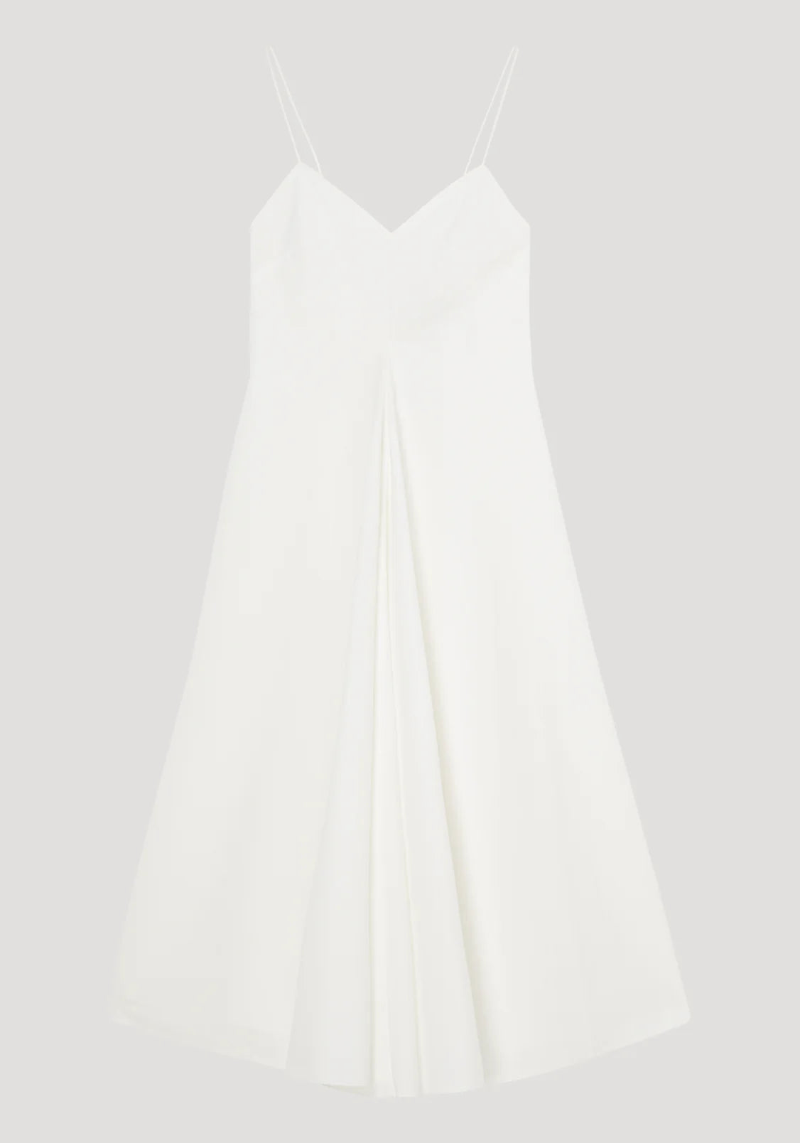 Róhe Cotton Strap Dress With Wider Hem