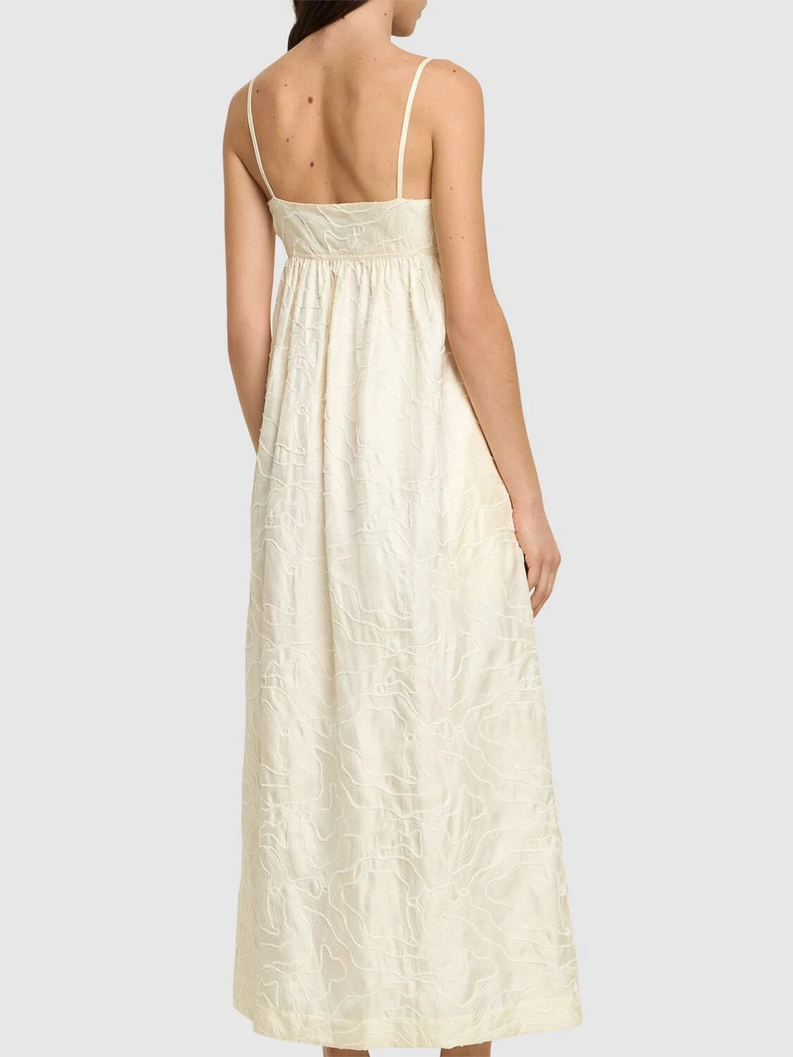 Loulou Studio Cavola Embroided Long Dress