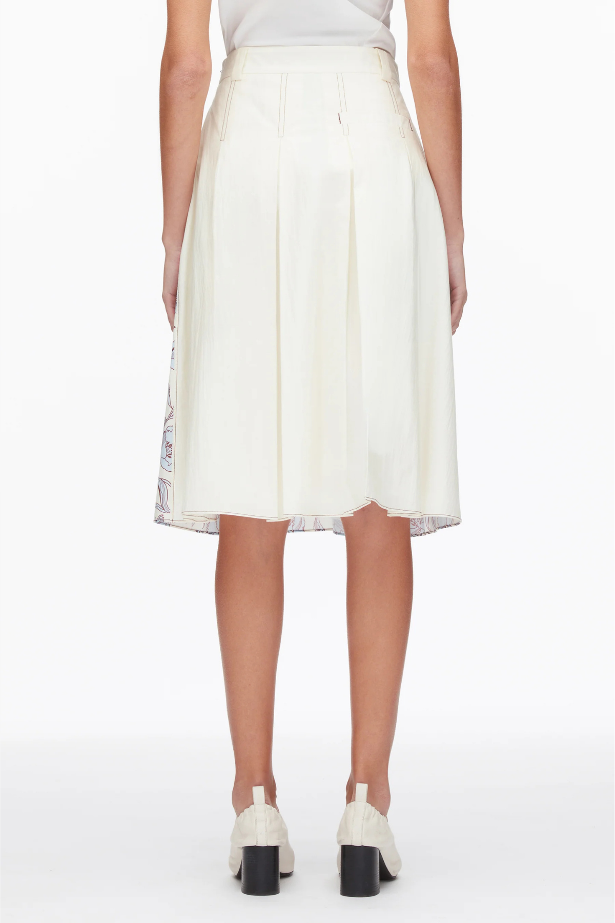 3.1 Phillip Lim Pleated Knee Length Skirt With Combo