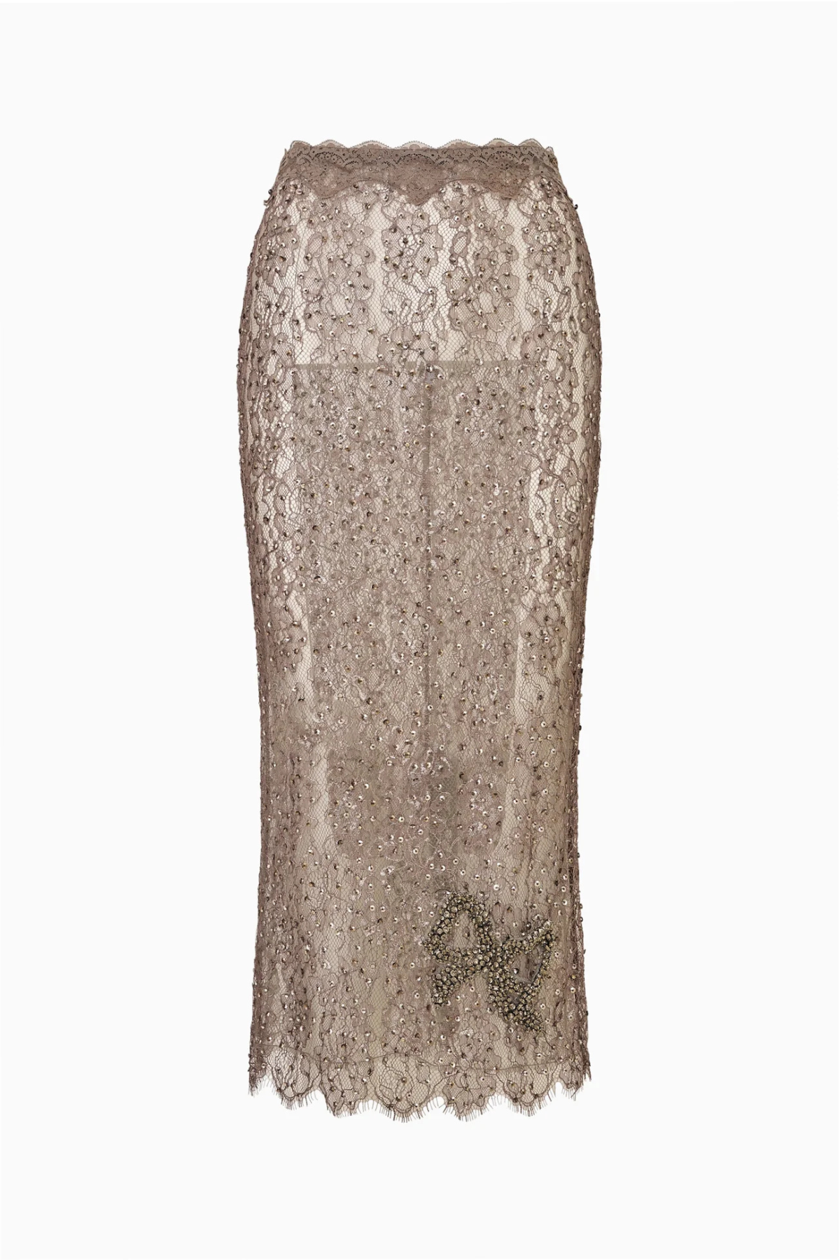 LoveShackFancy Kian Skirt - Pewter Sky