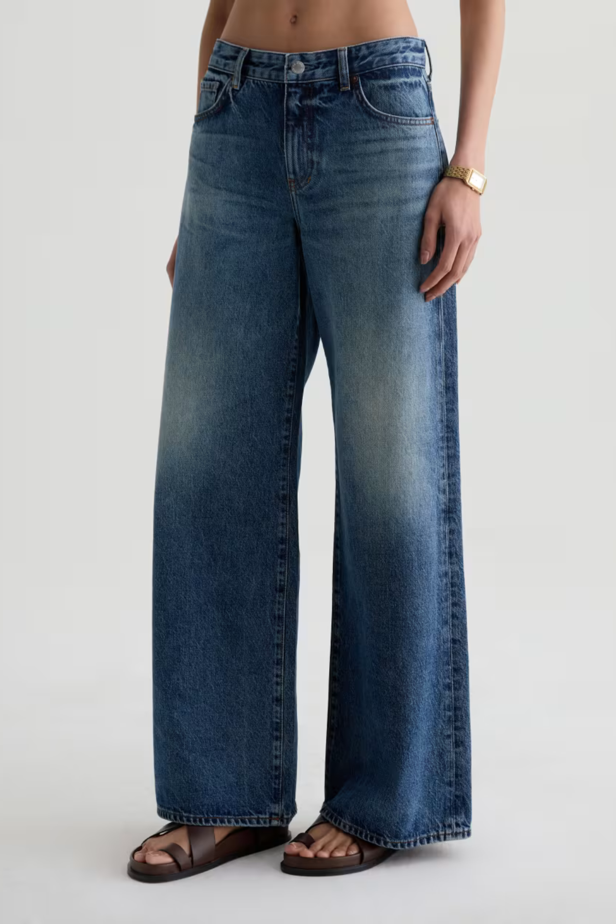 AG Jeans Saige Wide Leg Jean - Nostalgia