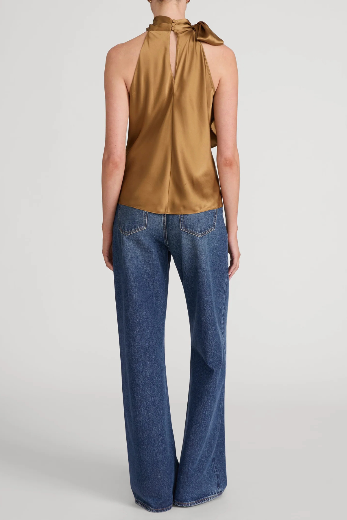 Frame The Ribbon Top - Dark Gold