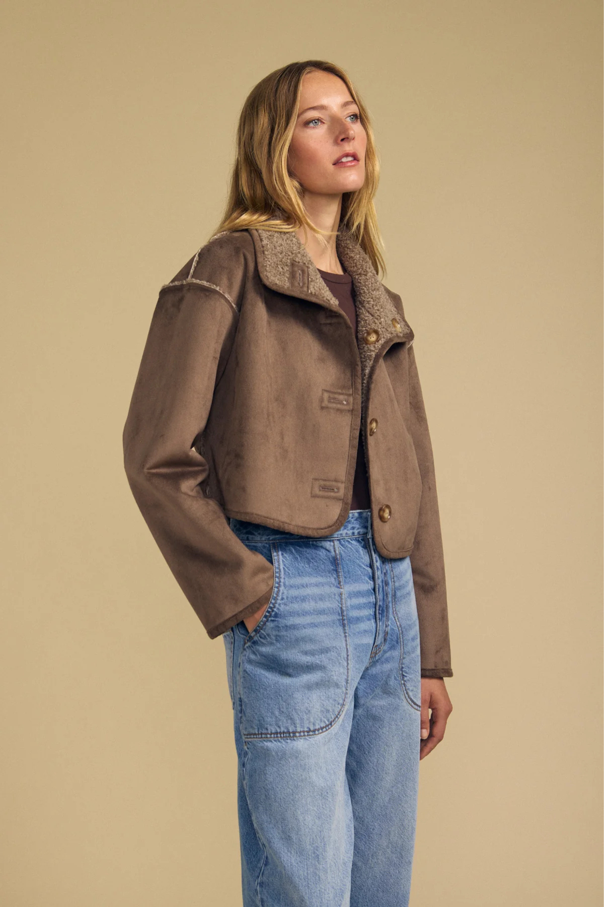 Velvet Esme Jacket - Faded Coco