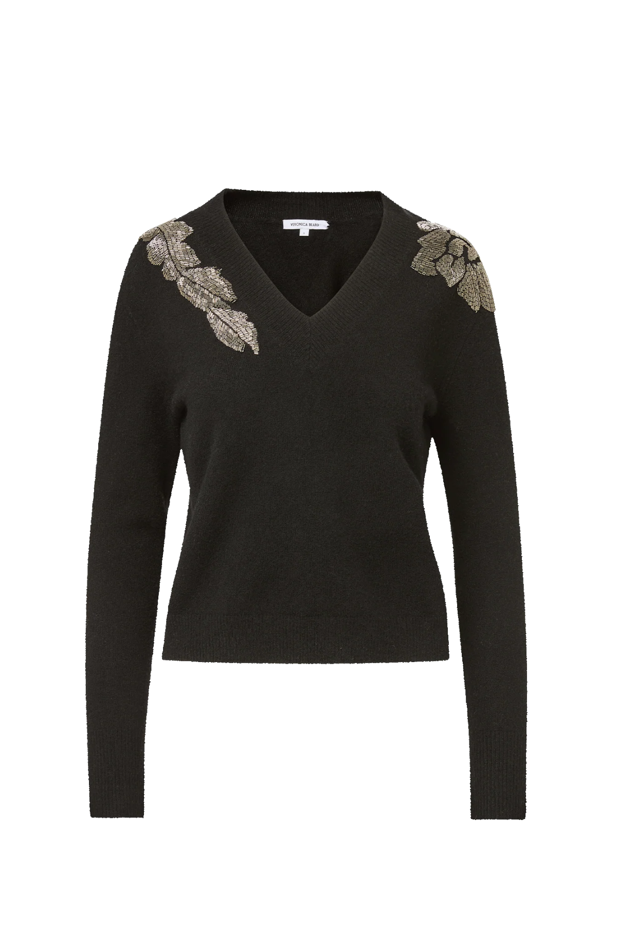 Veronica Beard Saelith Embellished Pullover - Black