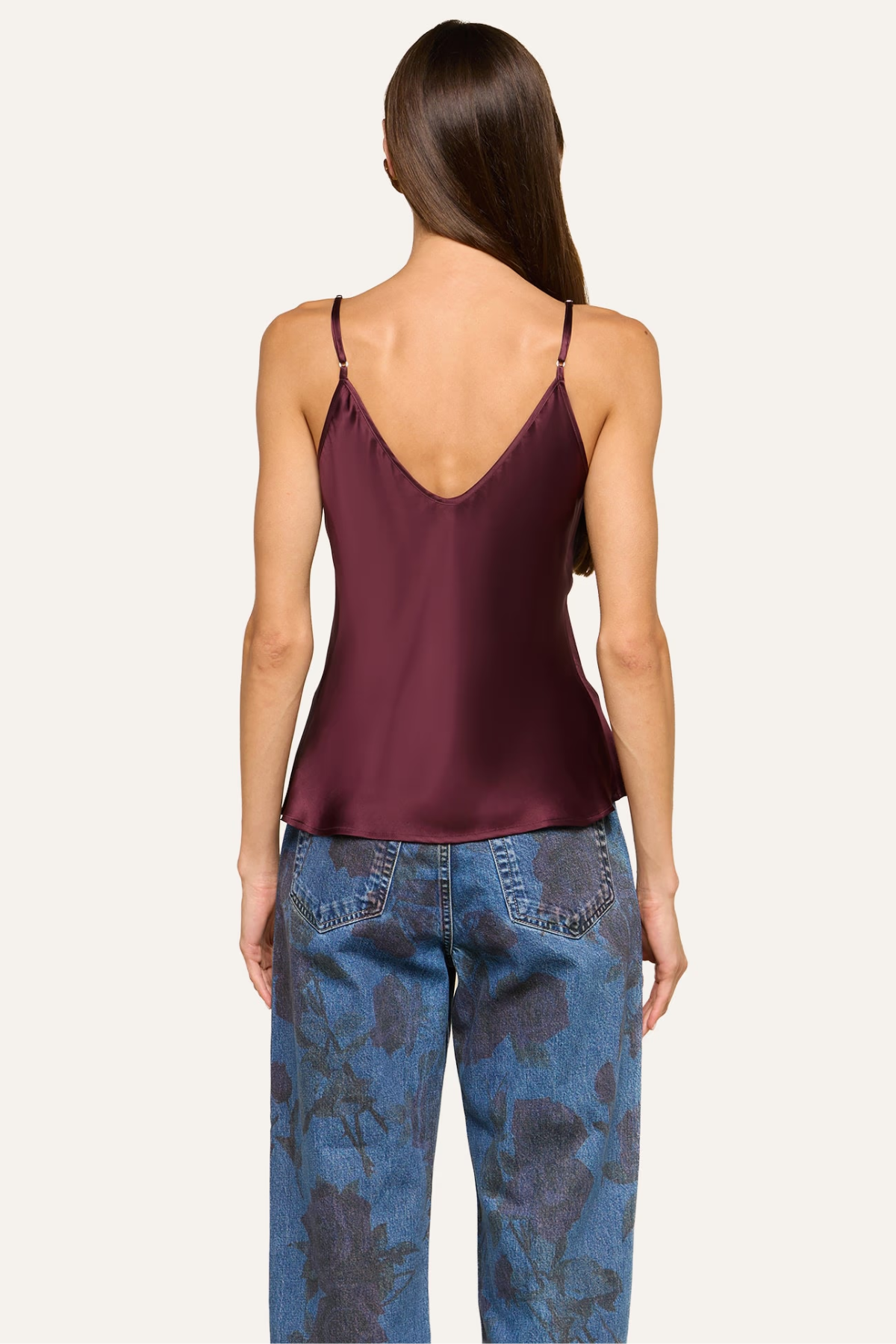 L'AGENCE Lexi Camisole - Deep Sangria