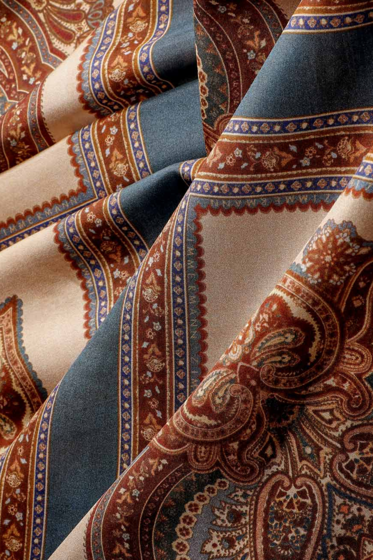 Zimmermann Mahon Waisted Maxi Dress - Dark Blue Paisley