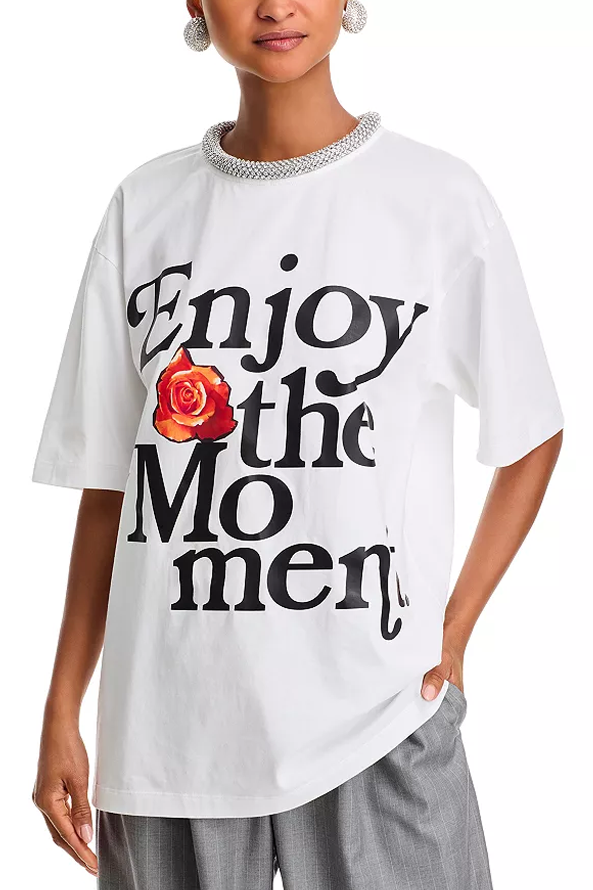 3.1 Phillip Lim Enjoy The Moment Embellished Tee