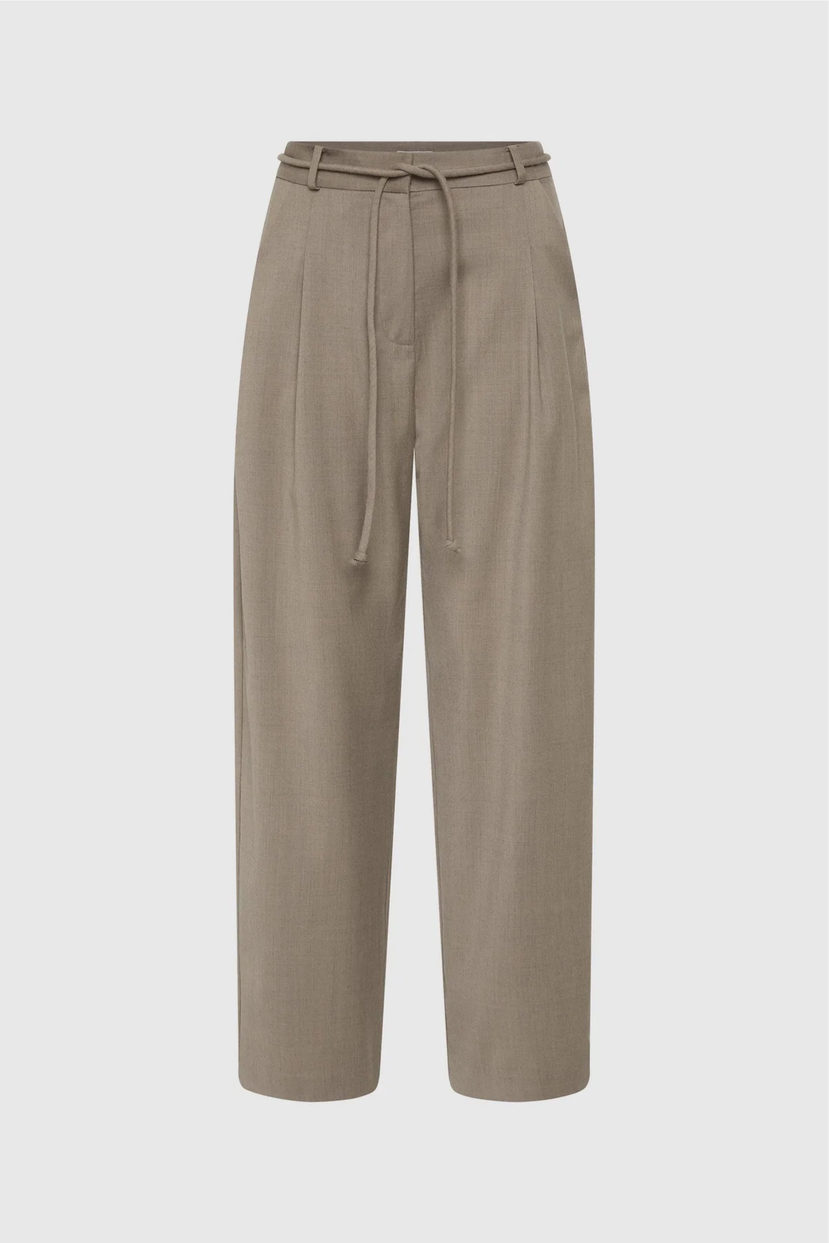 St. Agni Tailored Barrel Pants - Light Taupe