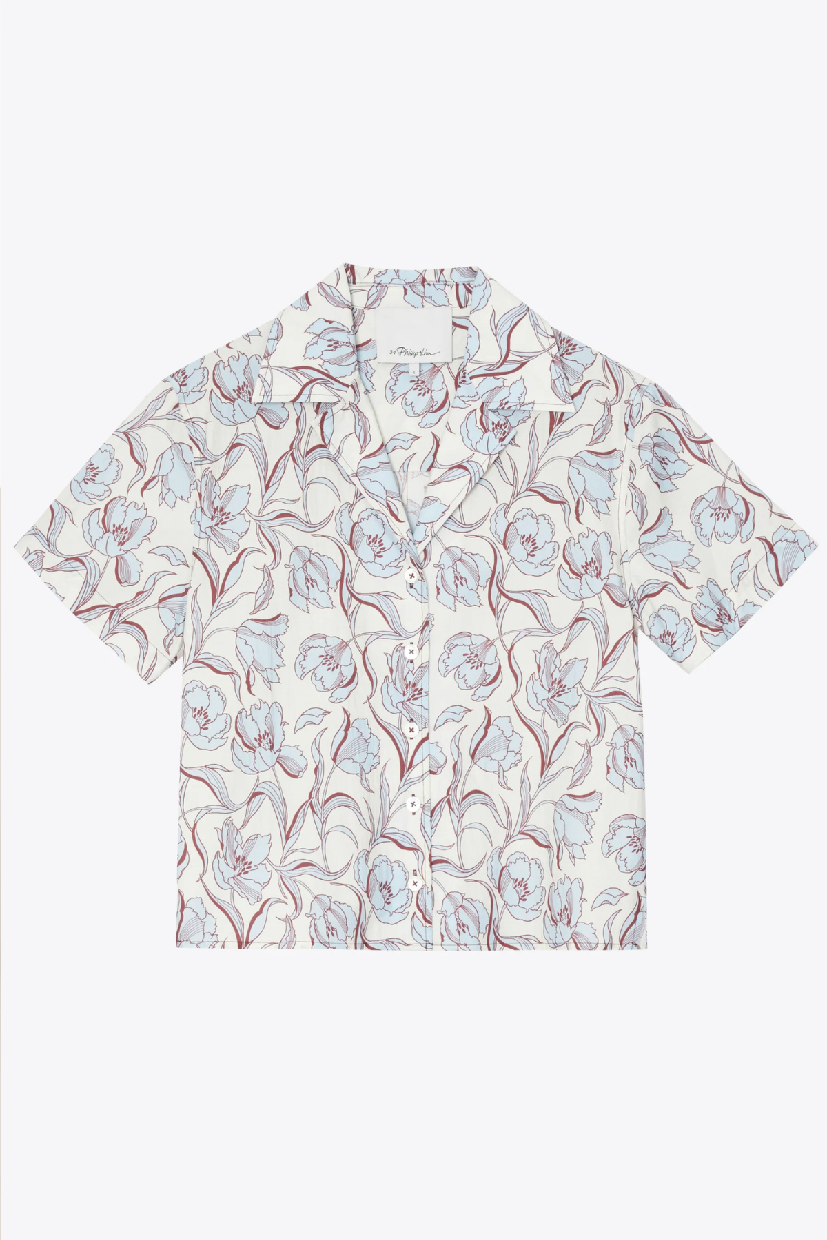 3.1 Phillip Lim Floral Printed Camp Shirt