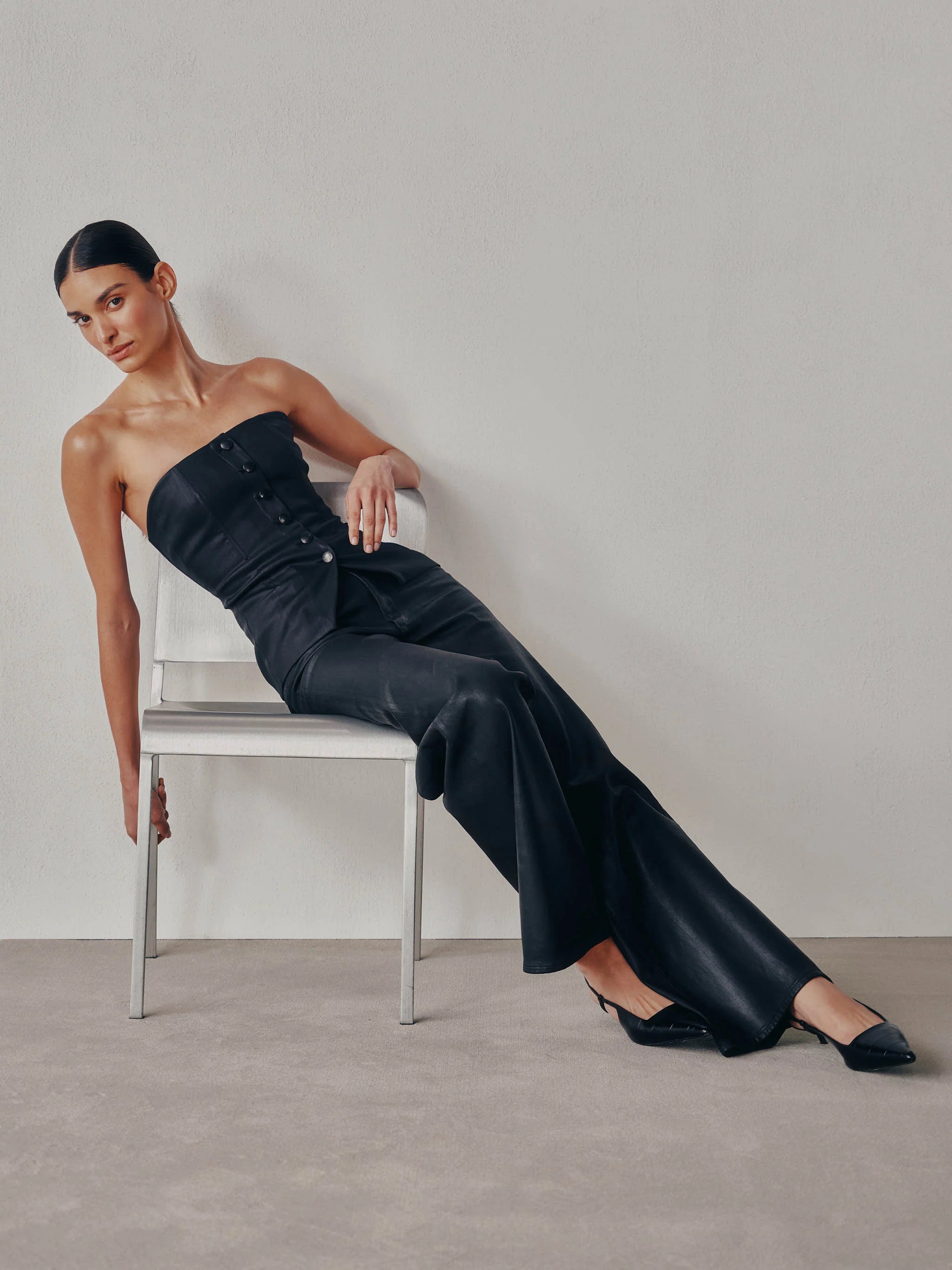 DL1961 Karmine Refined Wide Leg High Rise 31" Jeans