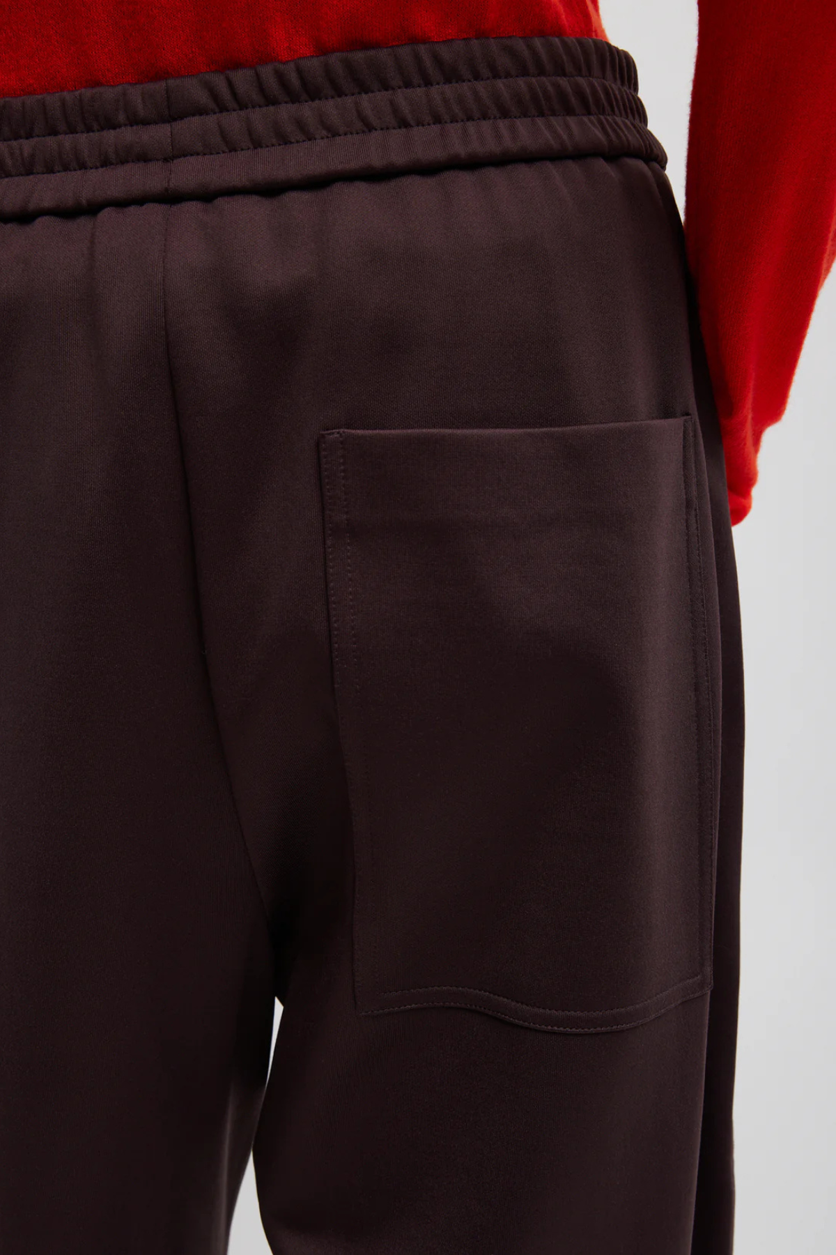 Tibi Active Knit Winslow Pant - Brown