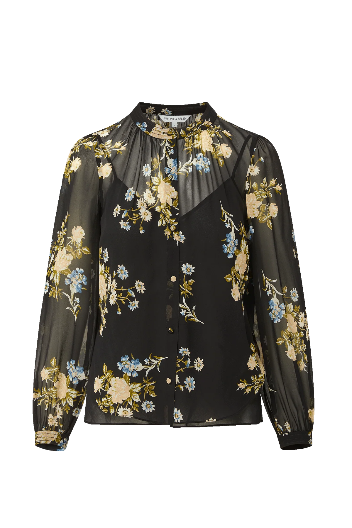 Veronica Beard Ashlynn Blouse - Black Multi