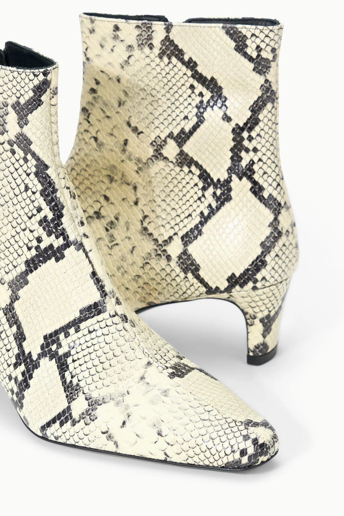 Staud Wally Ankle Boot - White Snake