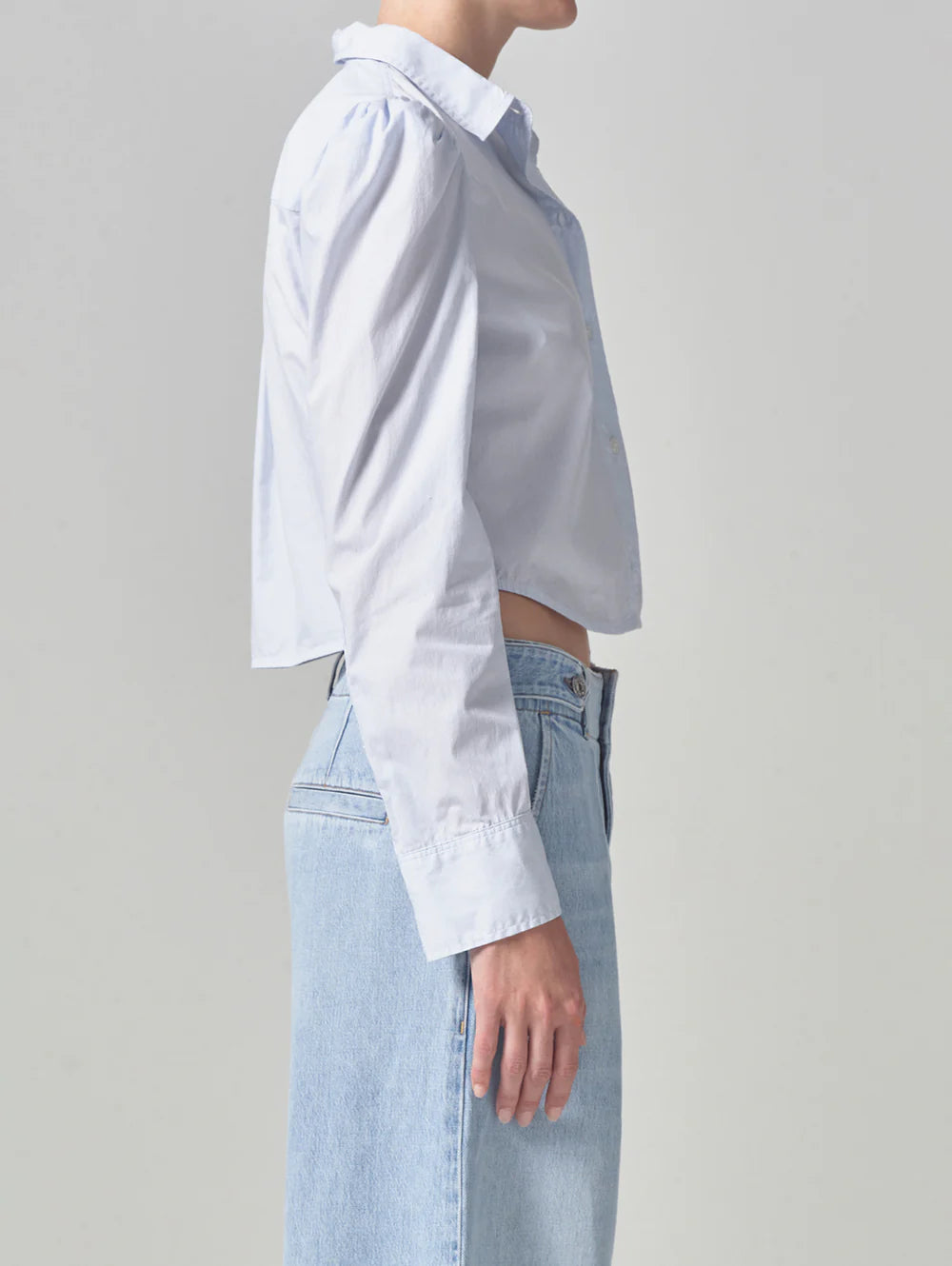 Citizens of Humanity Nia Puff Sleeve Crop Shirt