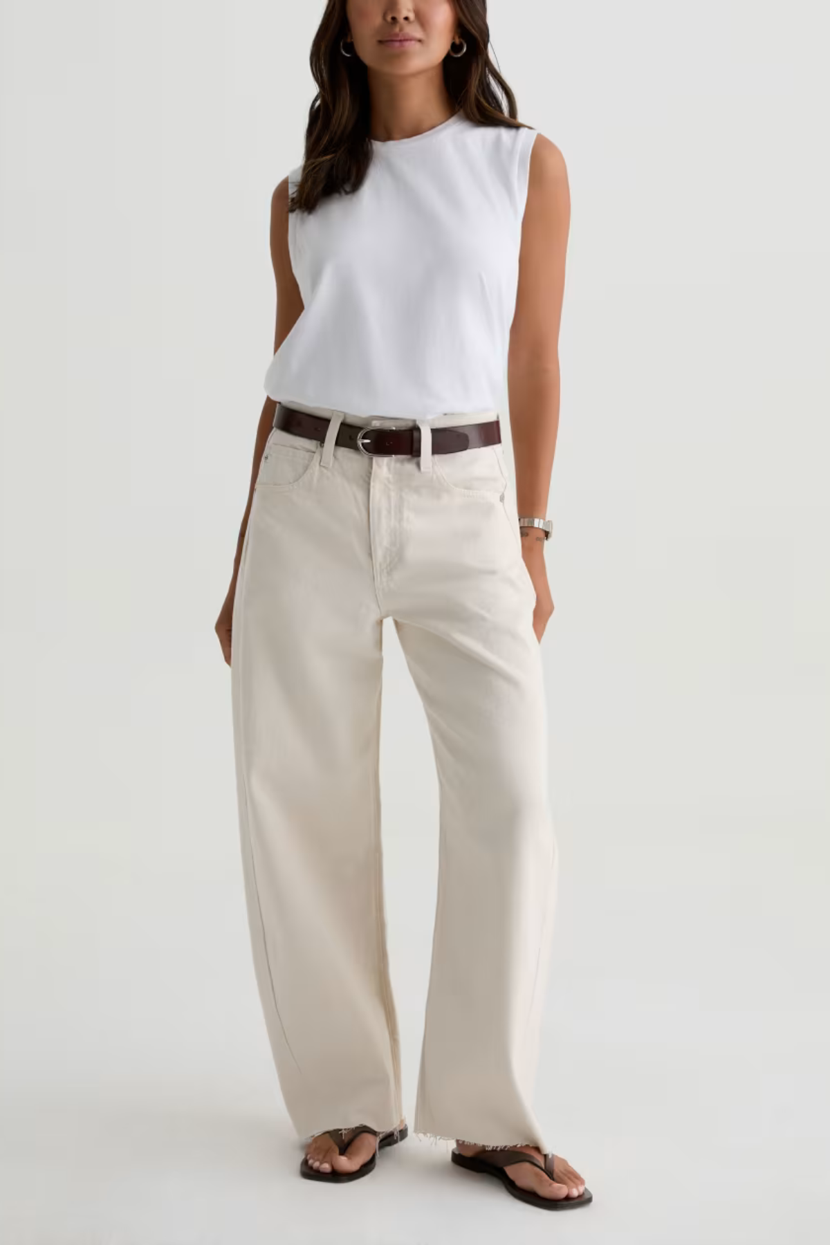 AG Jeans Hattie Crop Jean - Opal Stone