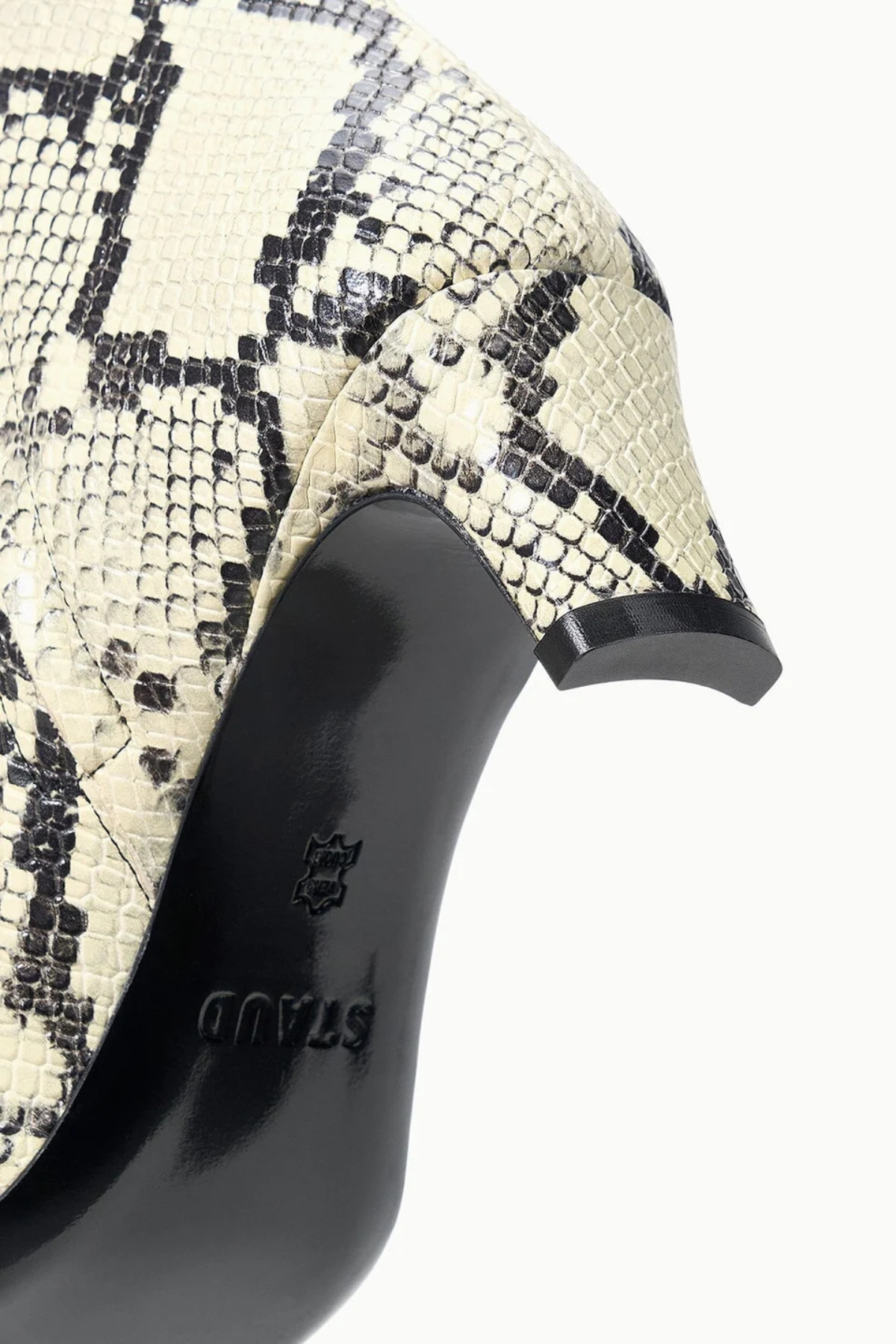 Staud Wally Ankle Boot - White Snake