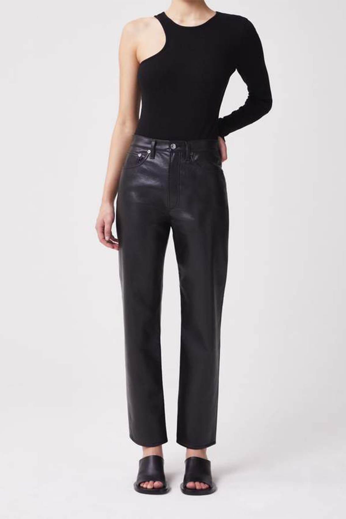 Agolde Recycled Leather 90's Pinch Waist Pants