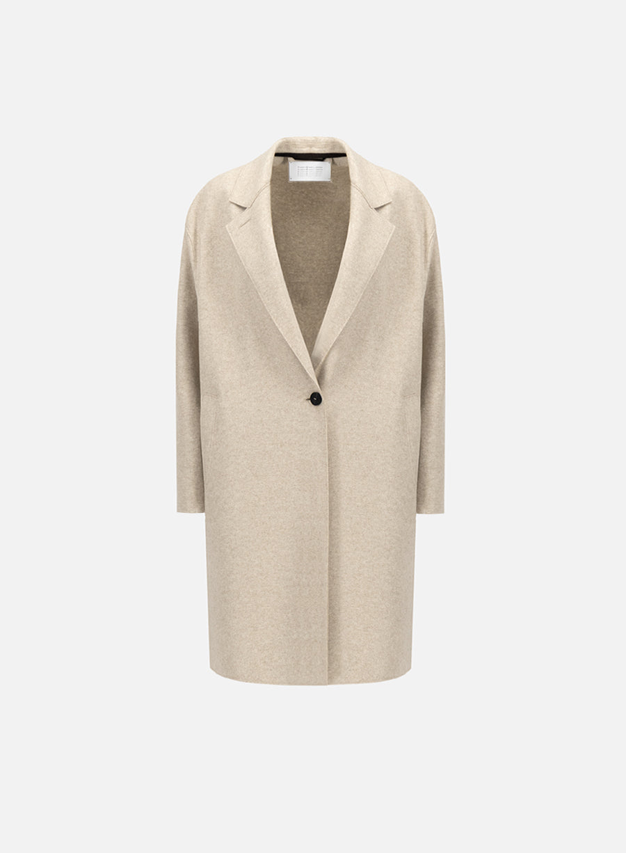 Harris Wharf Oversized Coat Flannel Cashmere Crafted with Loro Piana Fabric