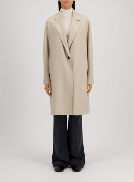Harris Wharf Oversized Coat Flannel Cashmere Crafted with Loro Piana F