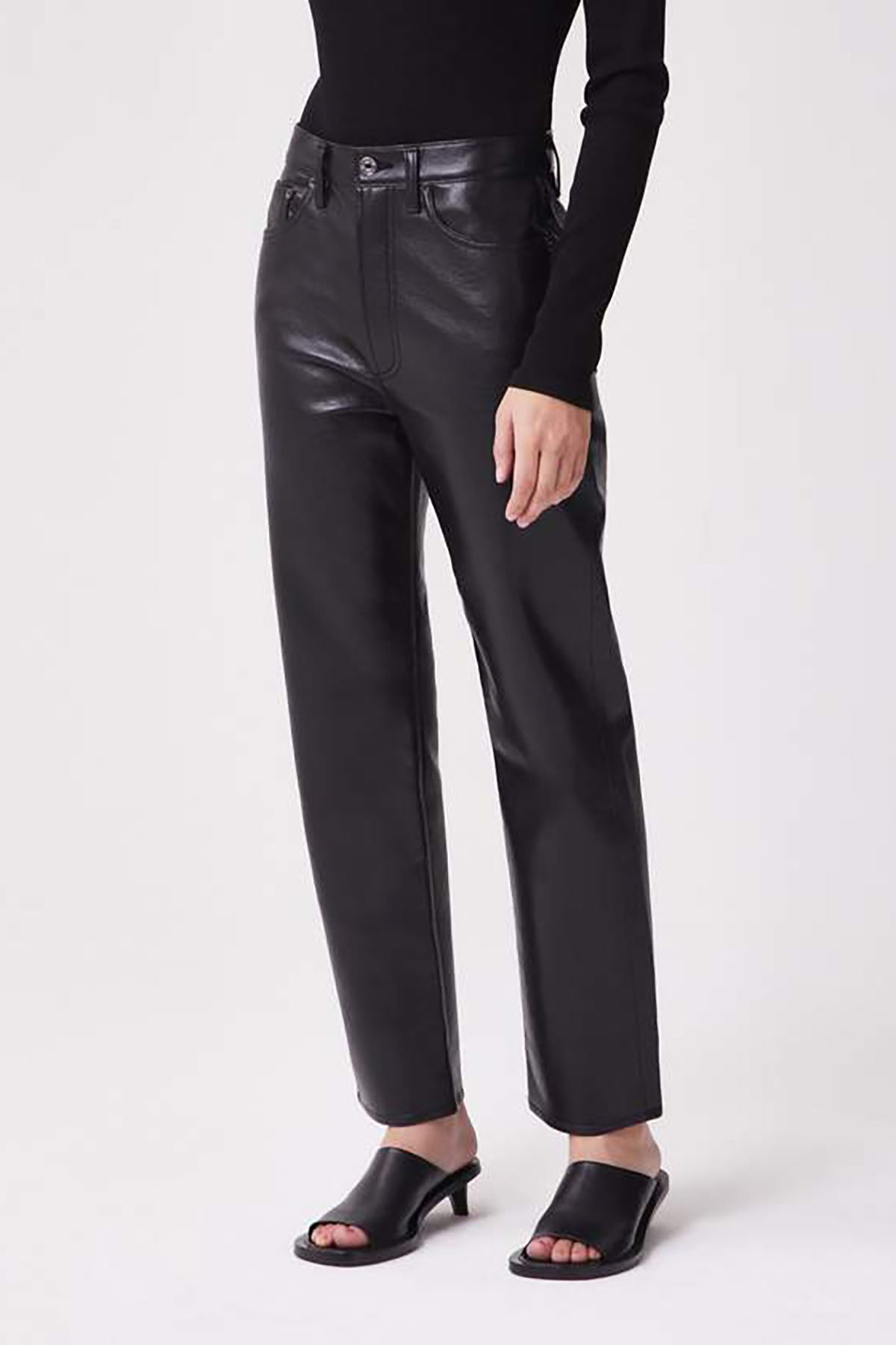 Agolde Recycled Leather 90's Pinch Waist Pants