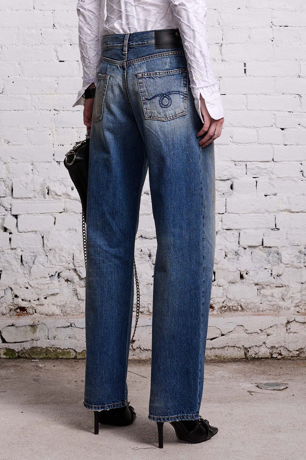 R13 Alice Slim Straight-Leg Jean