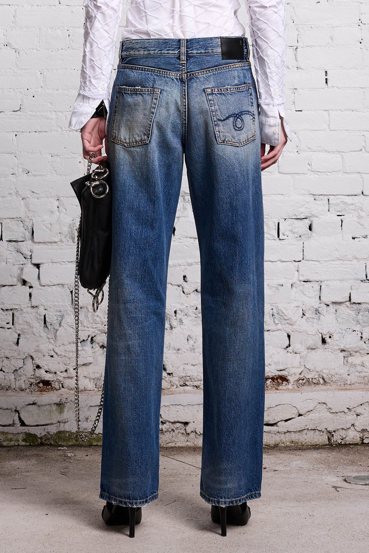 R13 Alice Slim Straight-Leg Jean