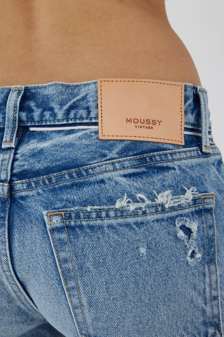 Moussy Vintage Bostonia Straight-Low Jeans