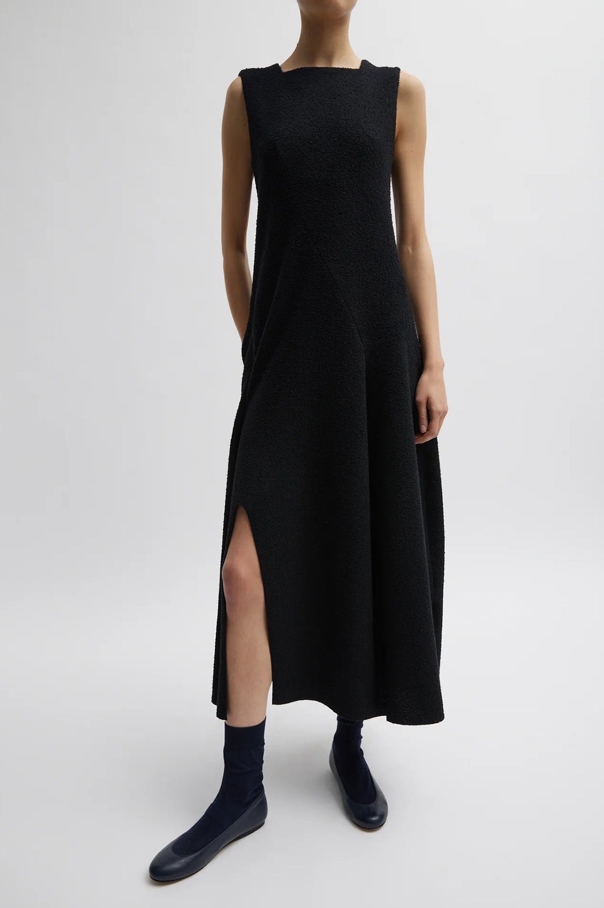 Tibi Boucle Knit Sculpted Dress