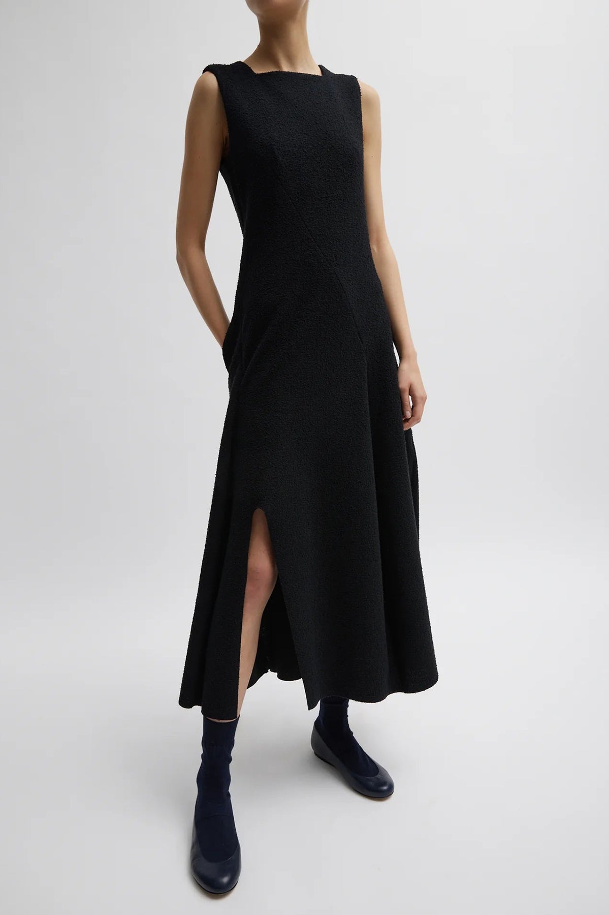 Tibi Boucle Knit Sculpted Dress