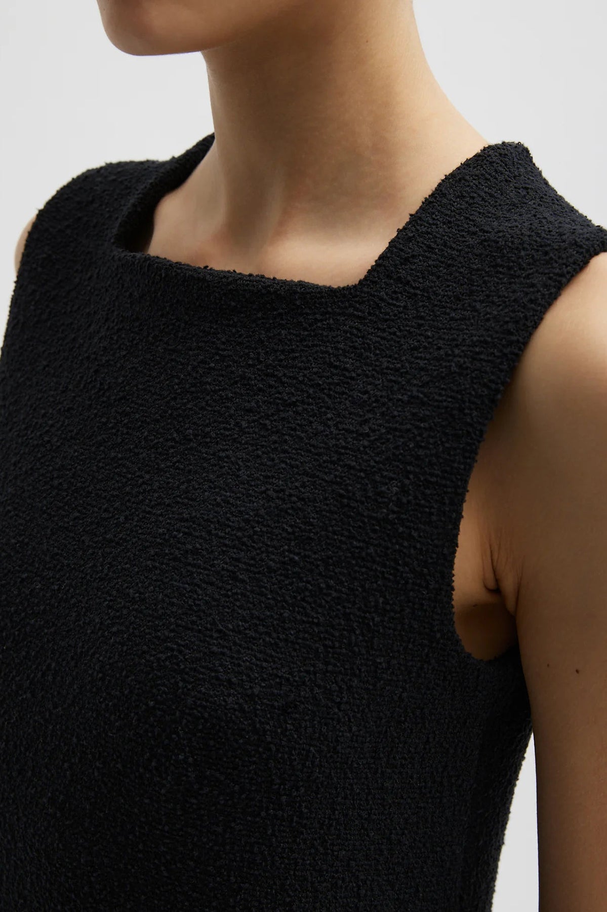 Tibi Boucle Knit Sculpted Dress