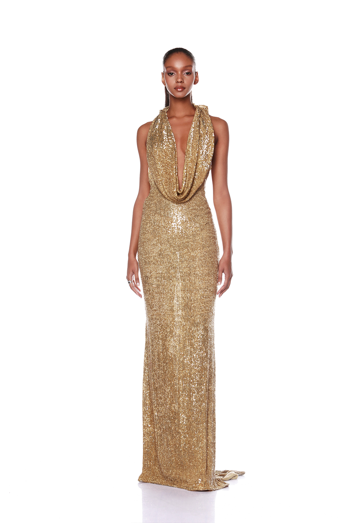 Bronx and Banco Iris Gold Gown