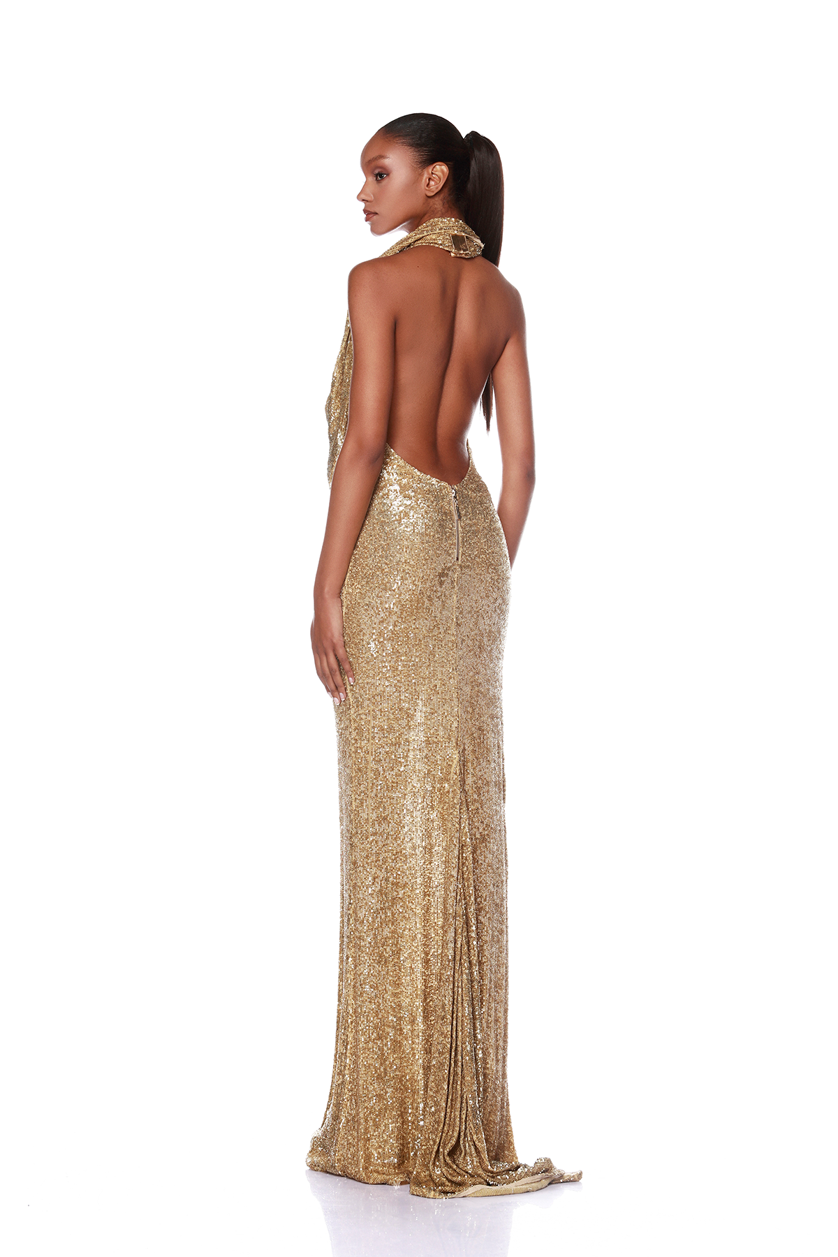 Bronx and Banco Iris Gold Gown