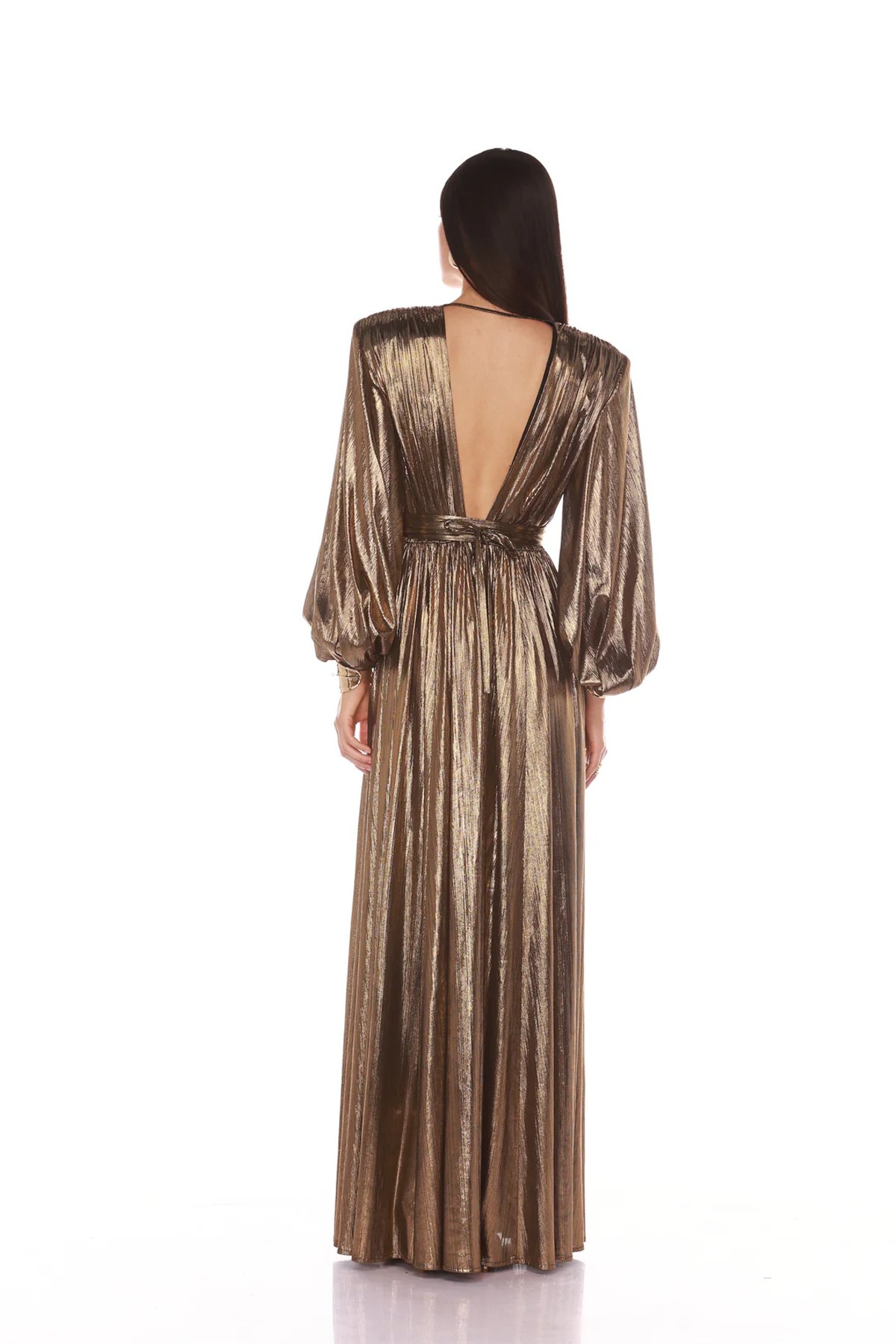 Bronx and Banco Zoe Gold Gown