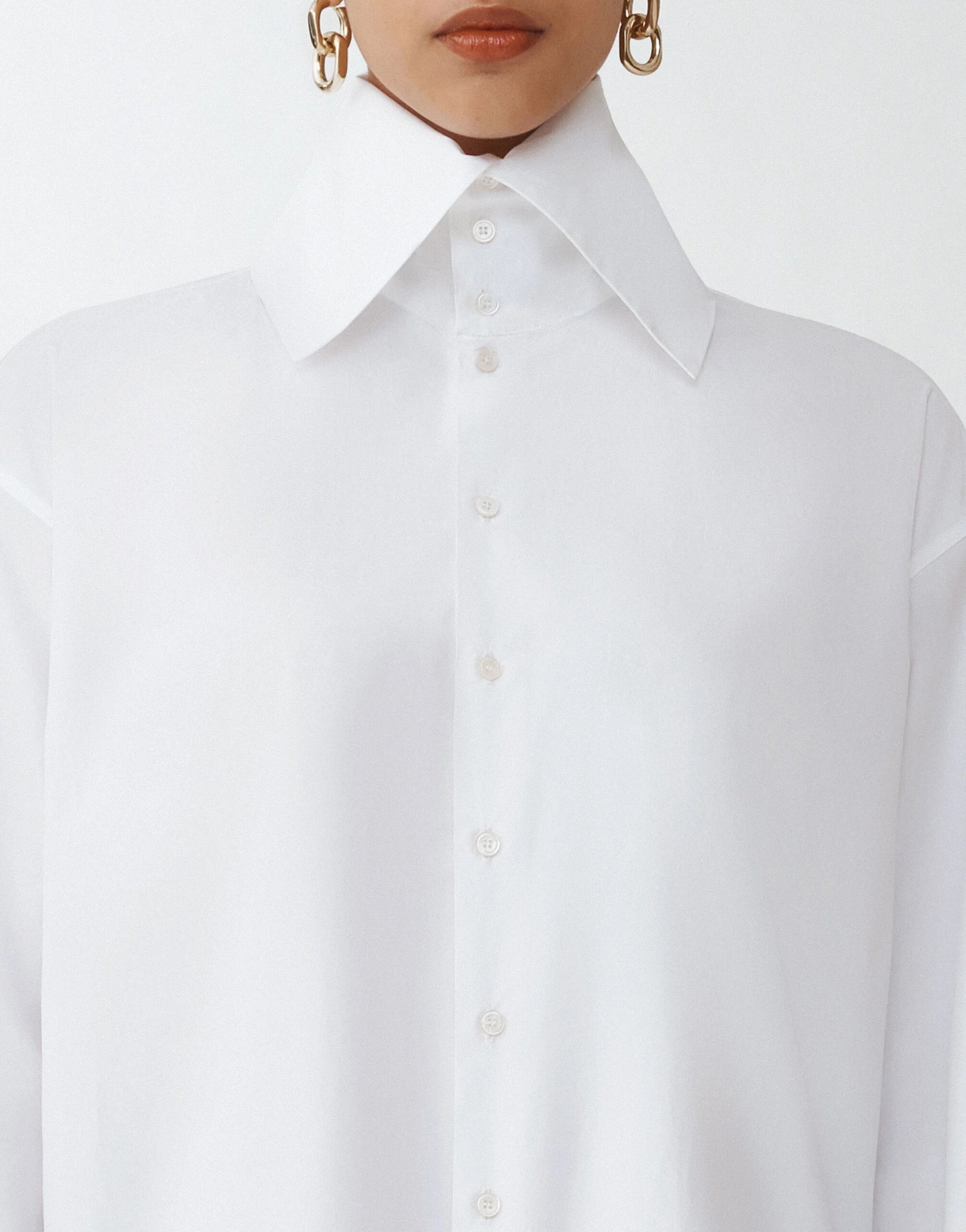 Fabiana Filippi Optical White Poplin Shirt