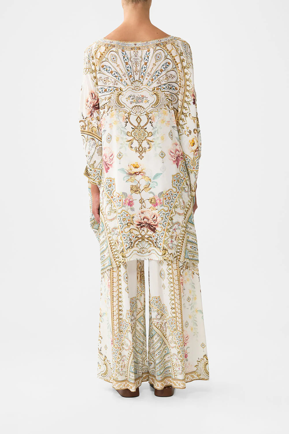 Caftán corto con puños Camilla 