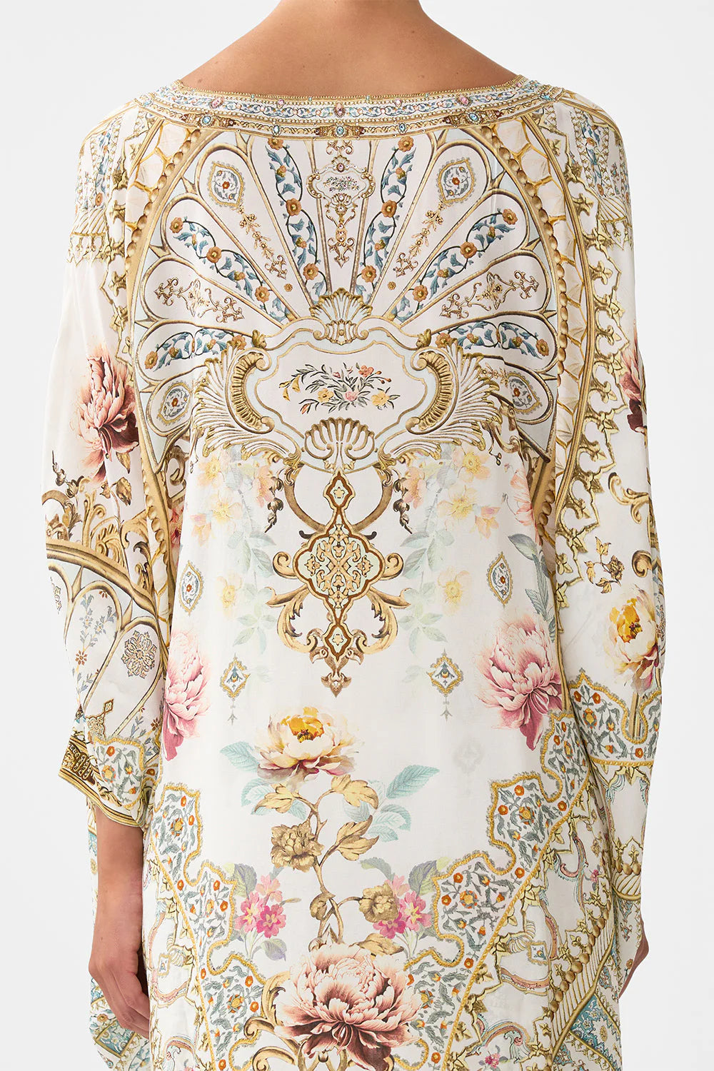 Caftán corto con puños Camilla 