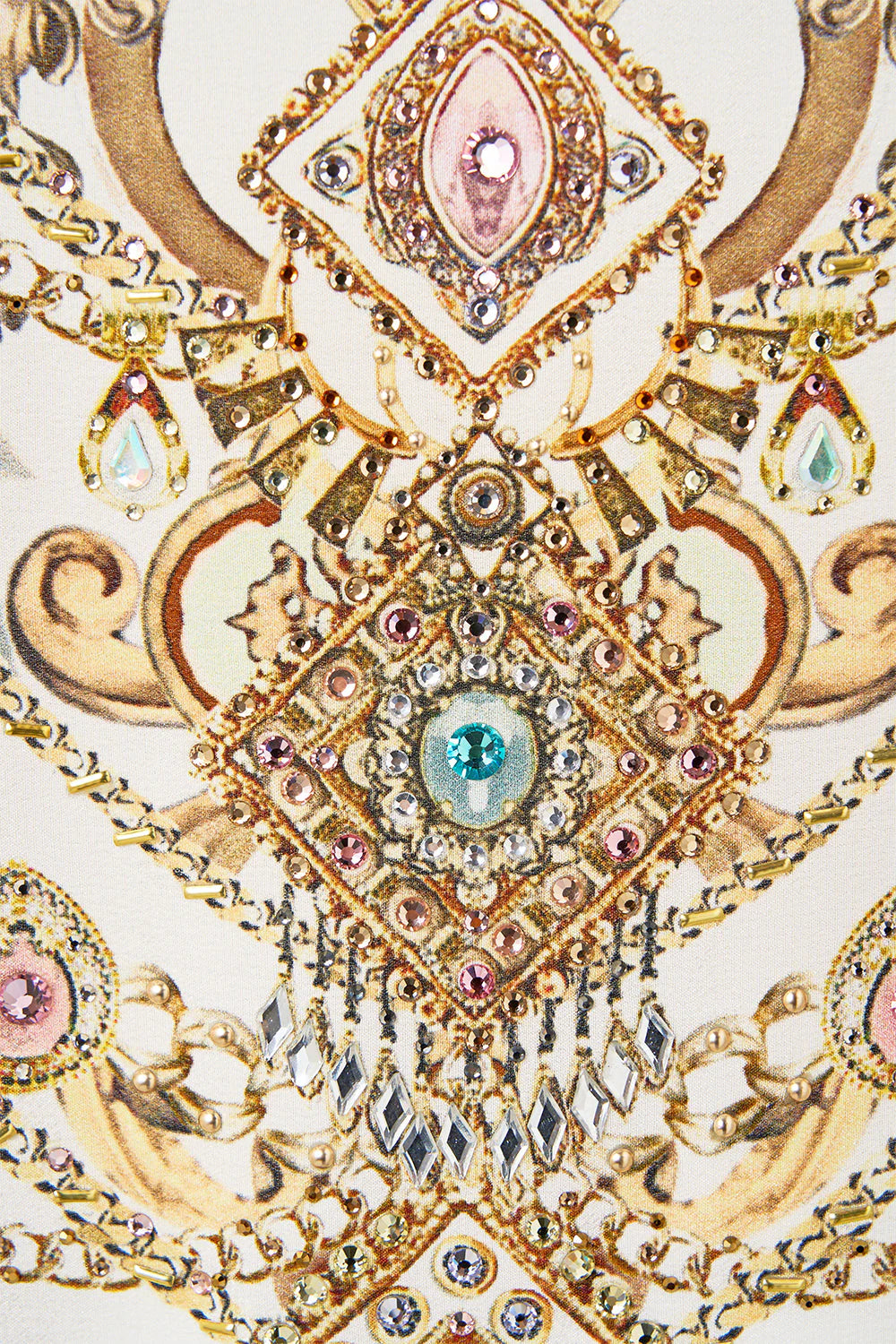 Caftán corto con puños Camilla 