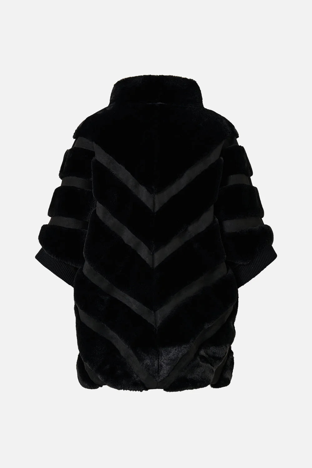 Camilla Faux Fur Short Sleeve Slouch Jacket