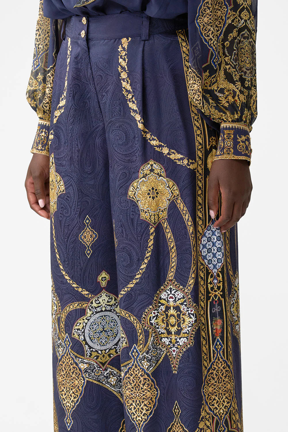 Camilla Wide Leg Waisted Pant