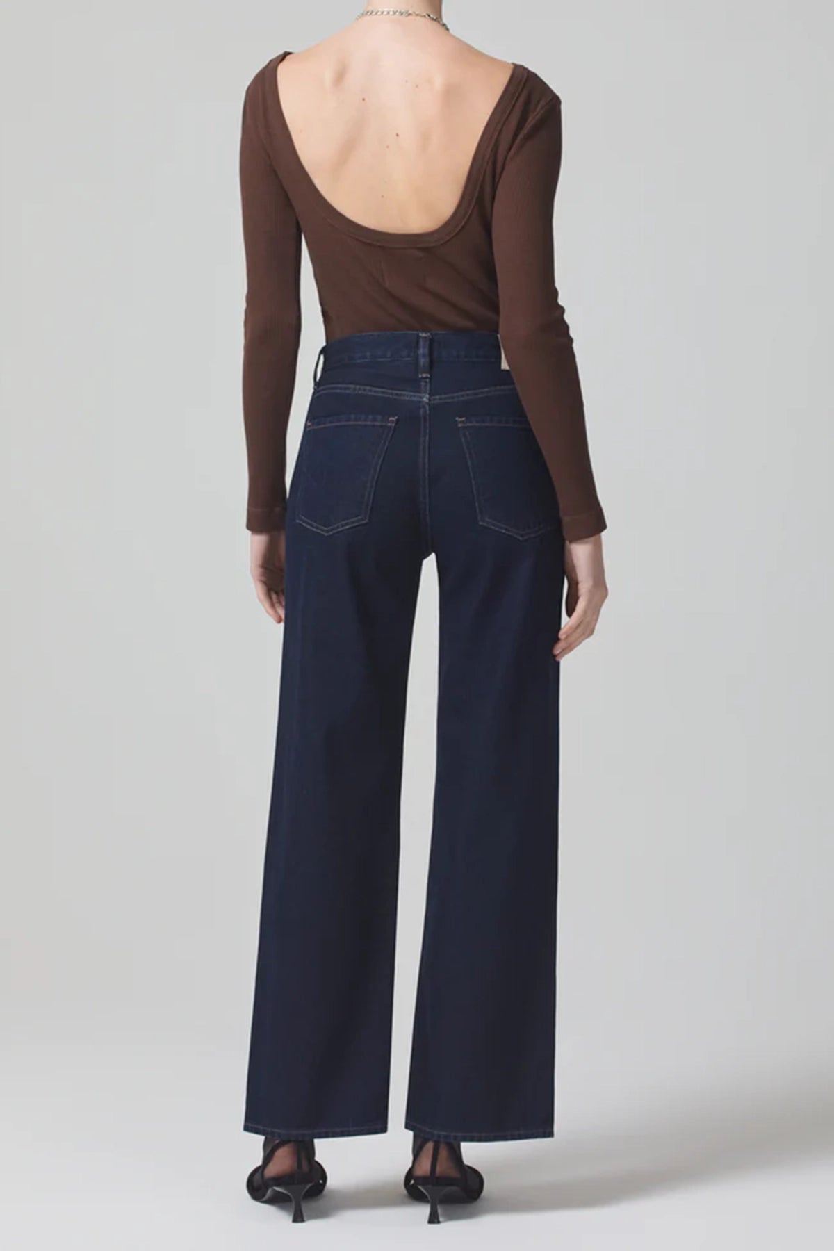 Citizens of Humanity Annina 33" High Rise Wide Jeans