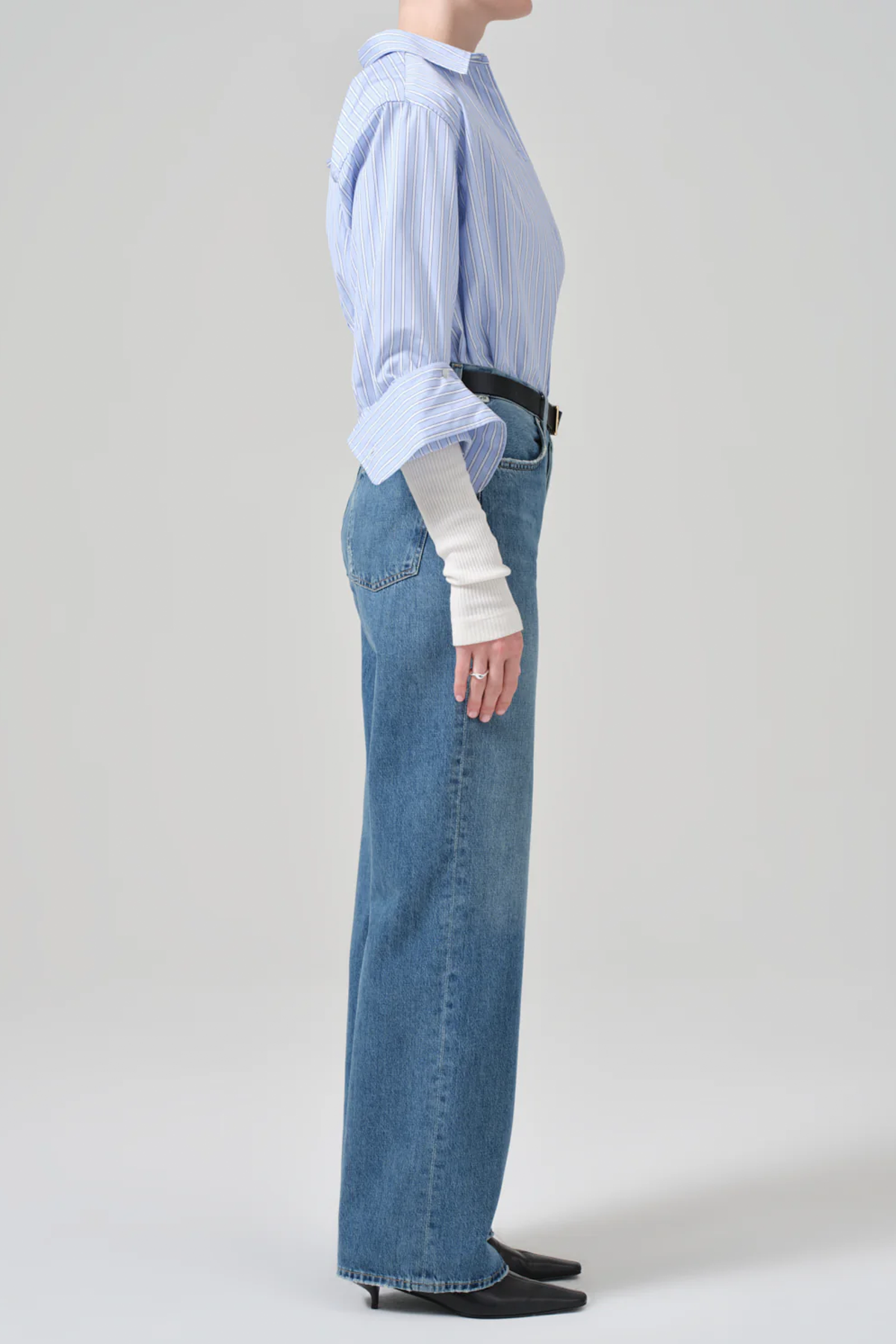 Citizens of Humanity Annina 30" High Rise Wide Jeans