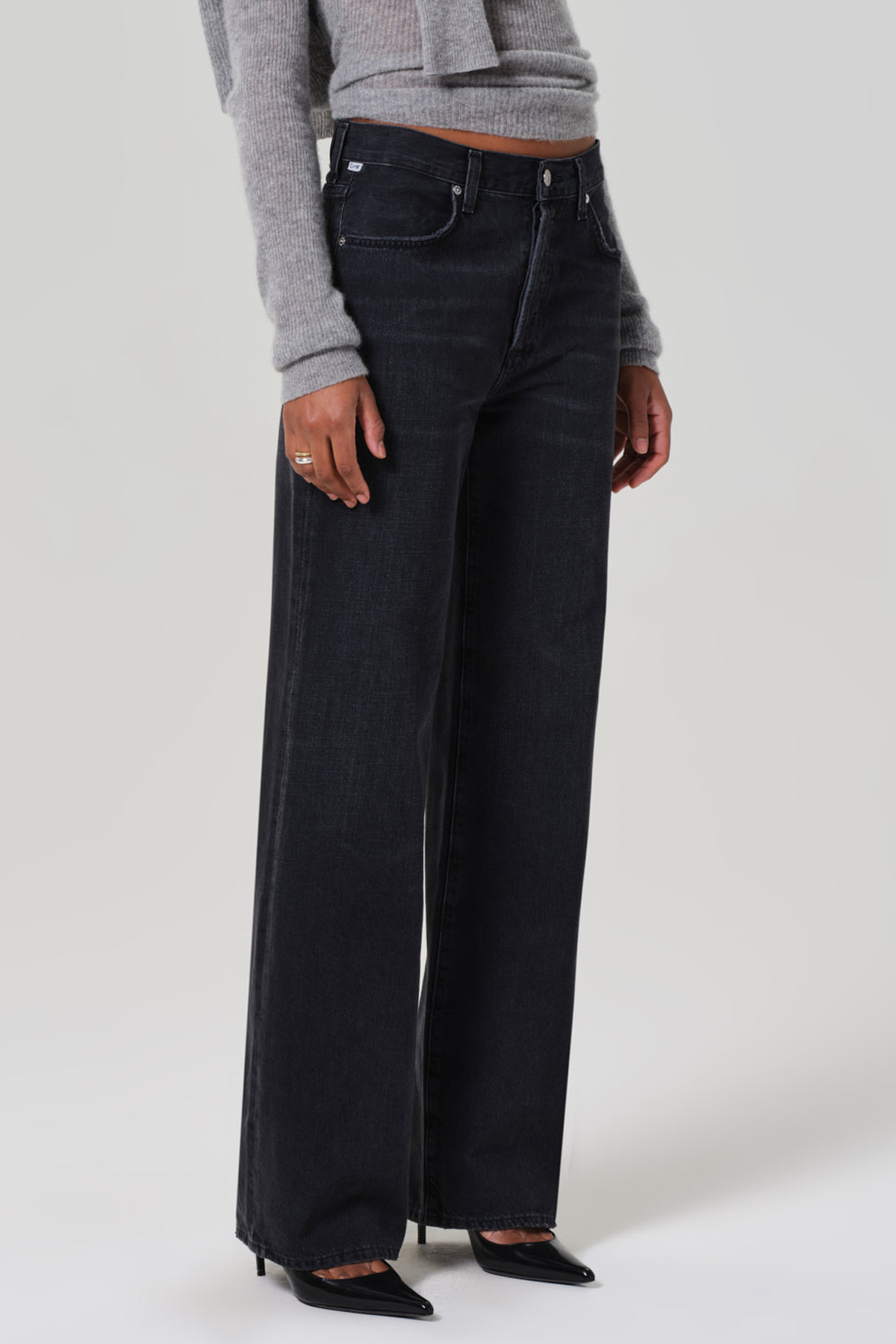 Citizens of Humanity Annina 33" High Rise Wide Jeans