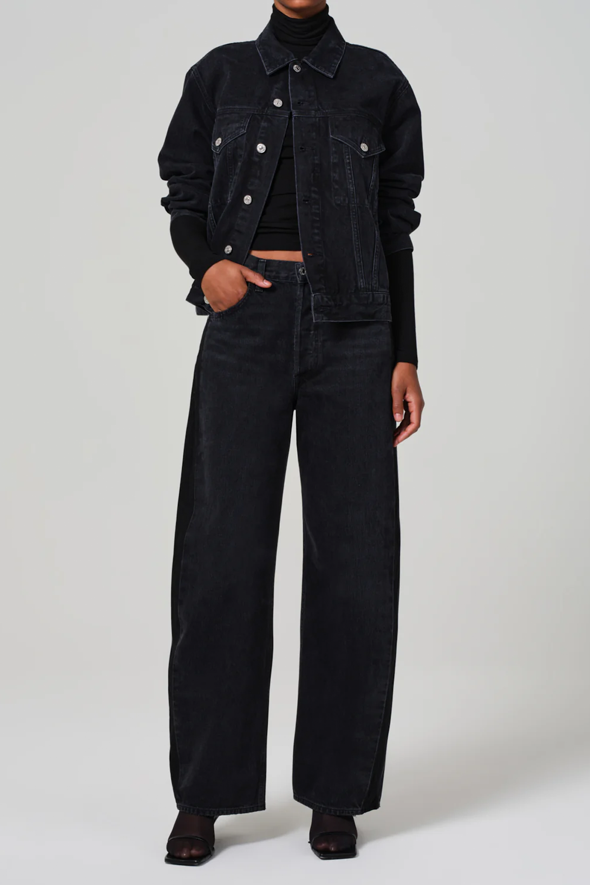 Citizens of Humanity Ayla Baggy With Tuxedo Stripe Jeans