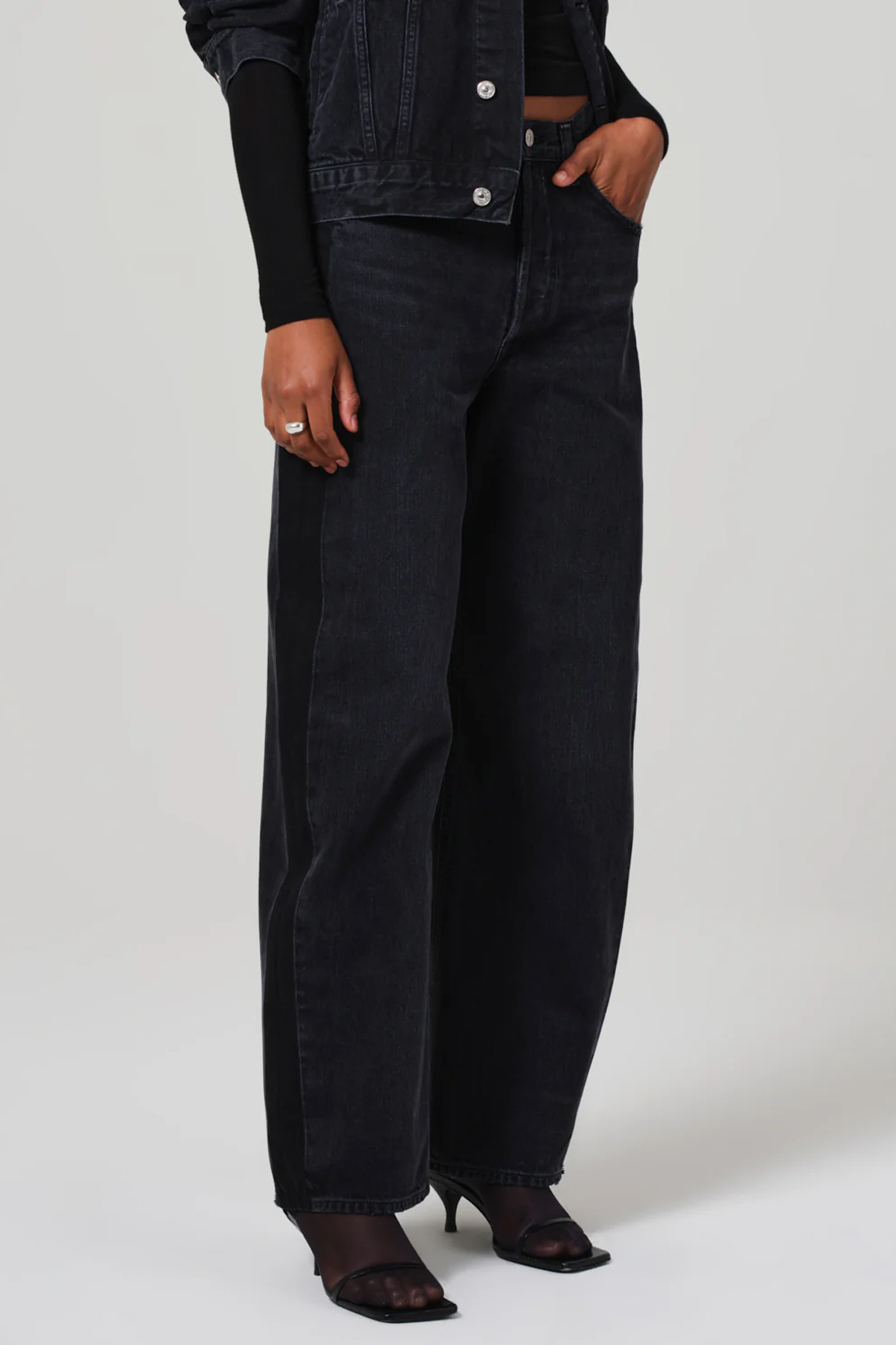 Citizens of Humanity Ayla Baggy With Tuxedo Stripe Jeans