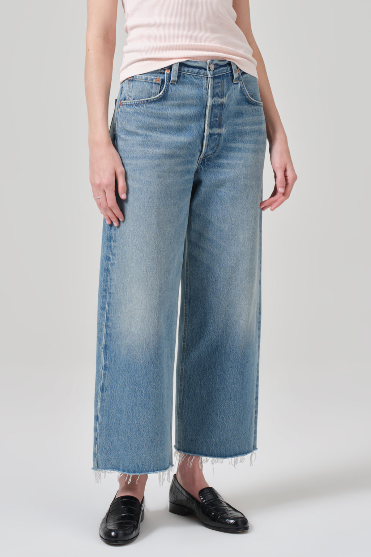 Citizens of Humanity Ayla Raw Hem Crop Jeans