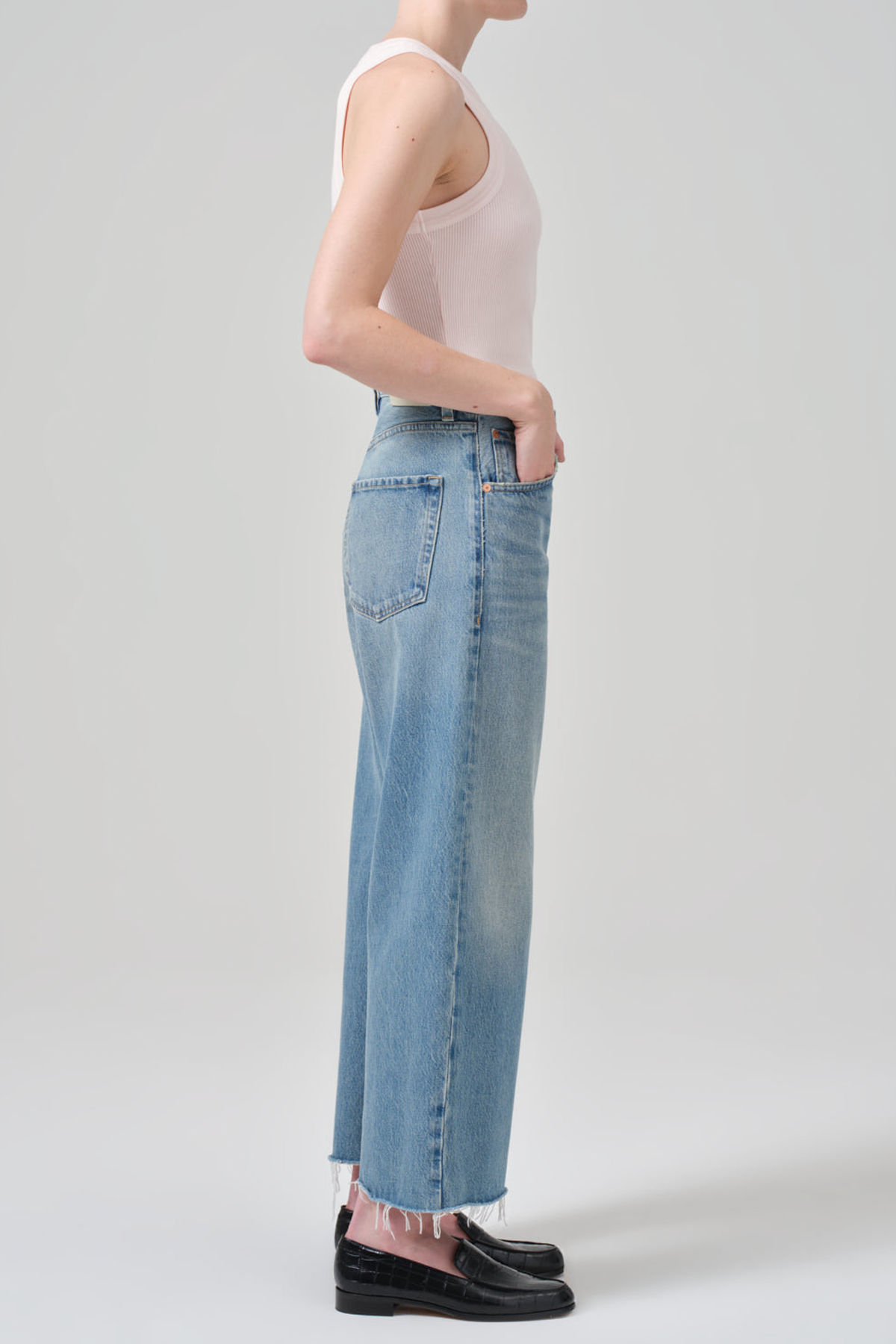 Citizens of Humanity Ayla Raw Hem Crop Jeans