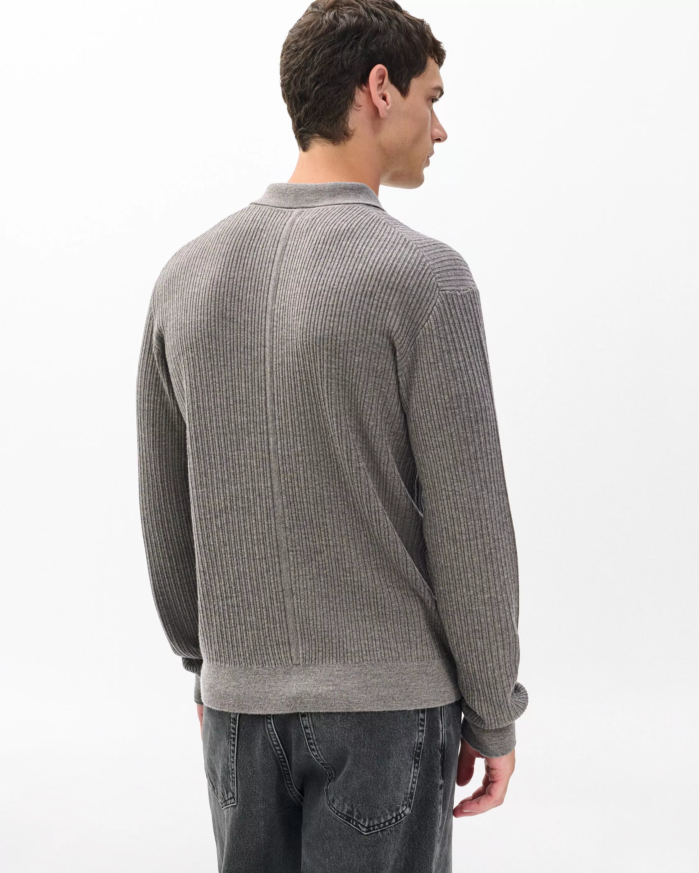 Rag & Bone Men's Crawford Wool-Cashmere Polo Sweater