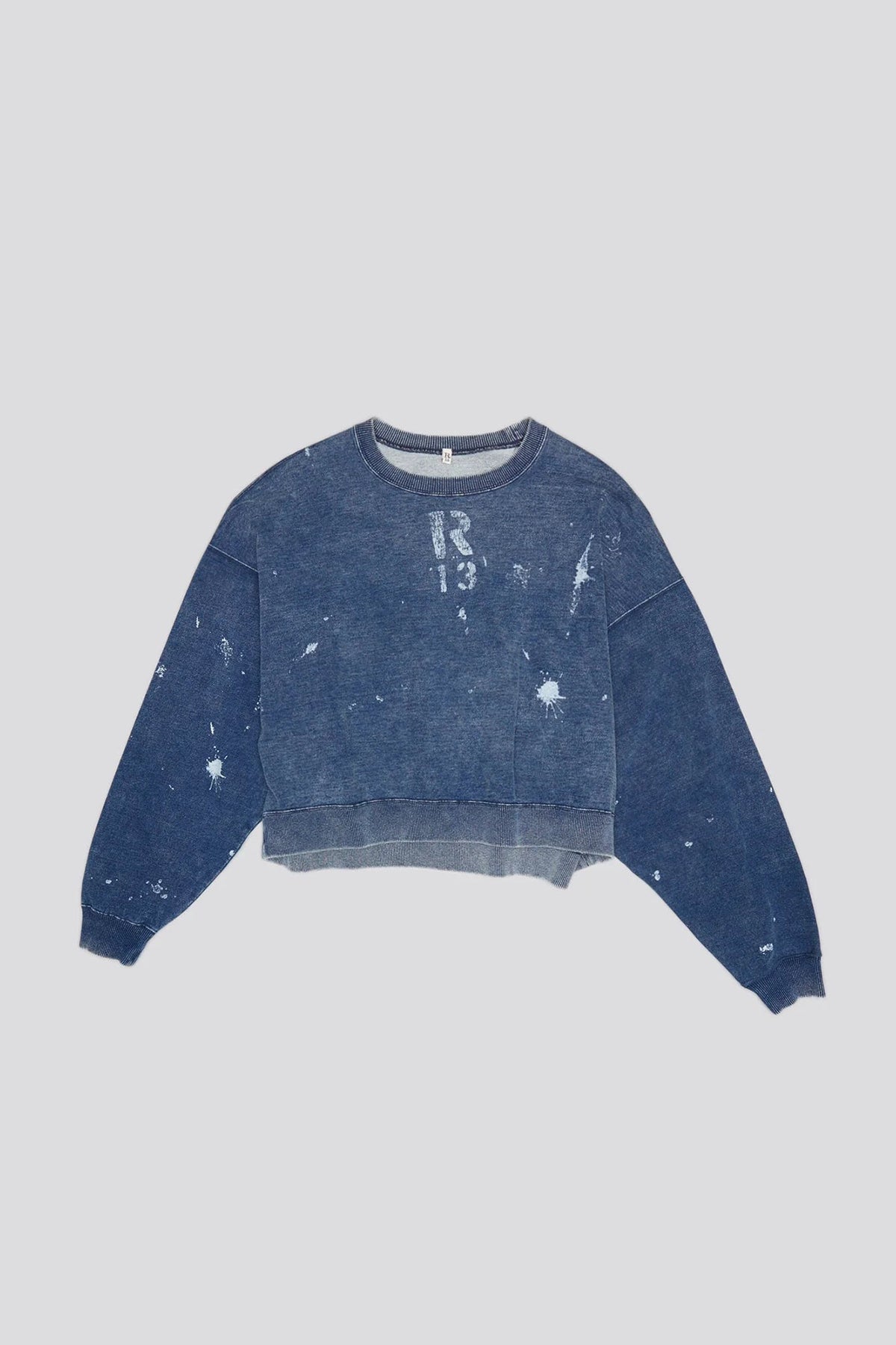 R13 Cropped Crewneck